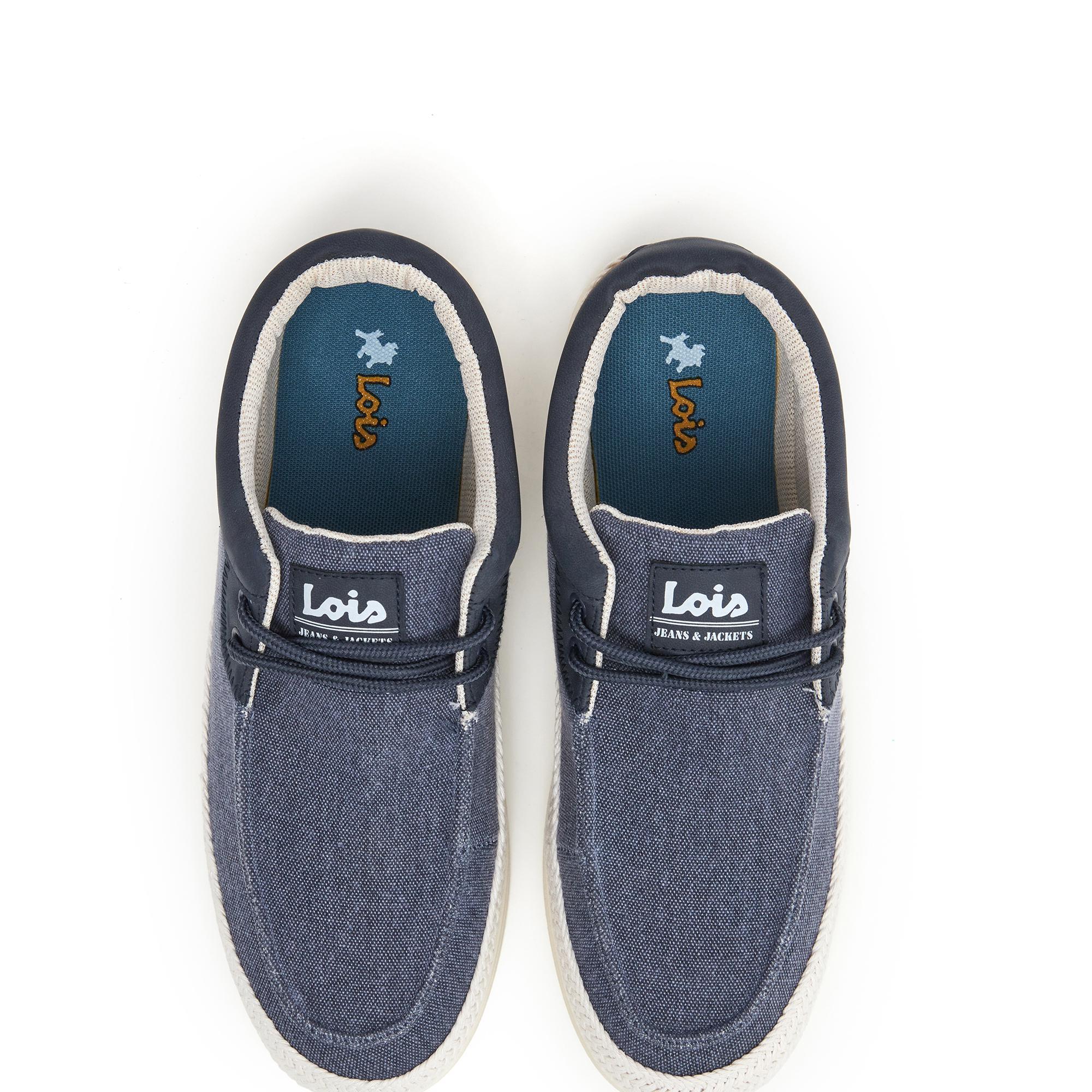 Zapatillas Caminar Hombre Lois 61385 Azul marino con Cordones 4/5
