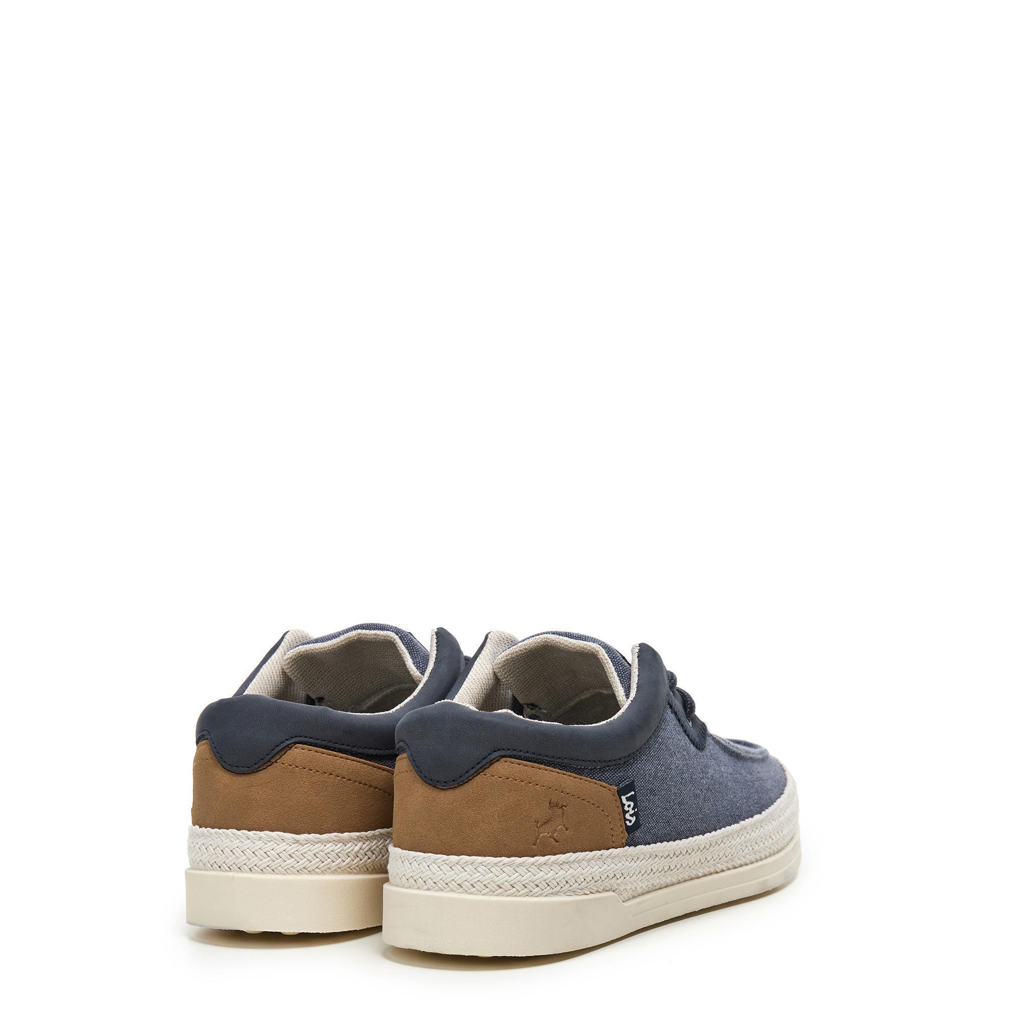 Zapatillas Caminar Hombre Lois 61385 Azul marino con Cordones 3/5