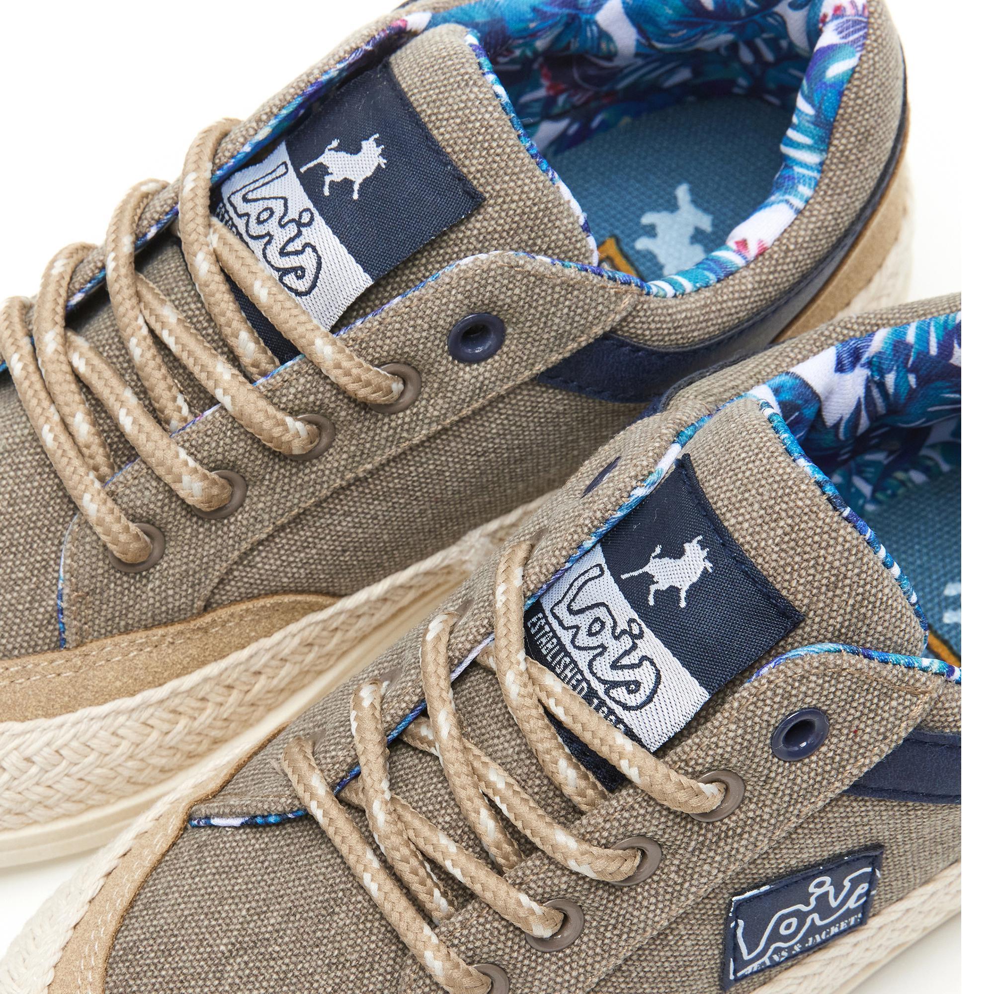 Zapatillas Caminar Niños Lois 60203 Beige con Cordones 5/5
