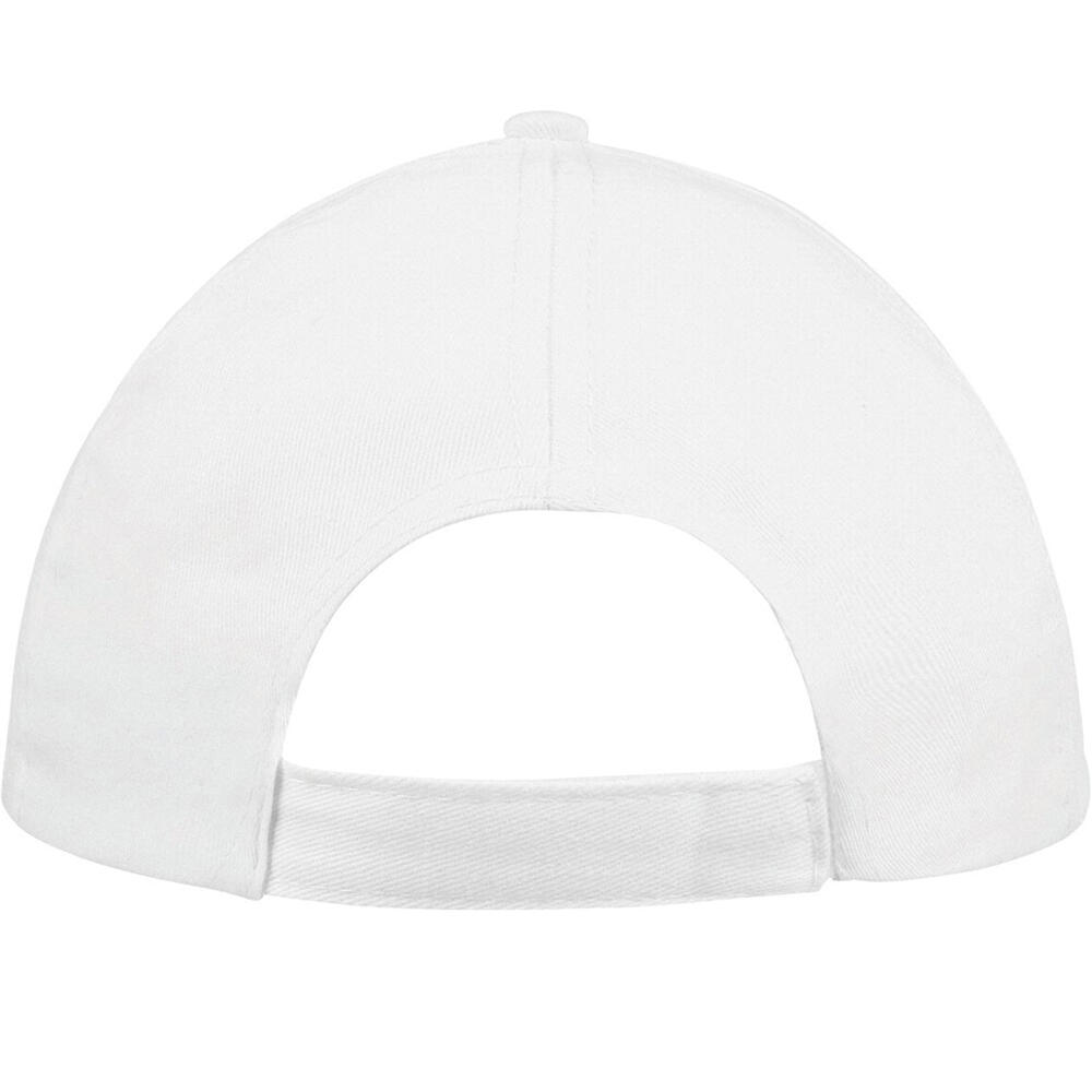 Unisex Buzz 5 Panel Baseball Cap (White) 2/5