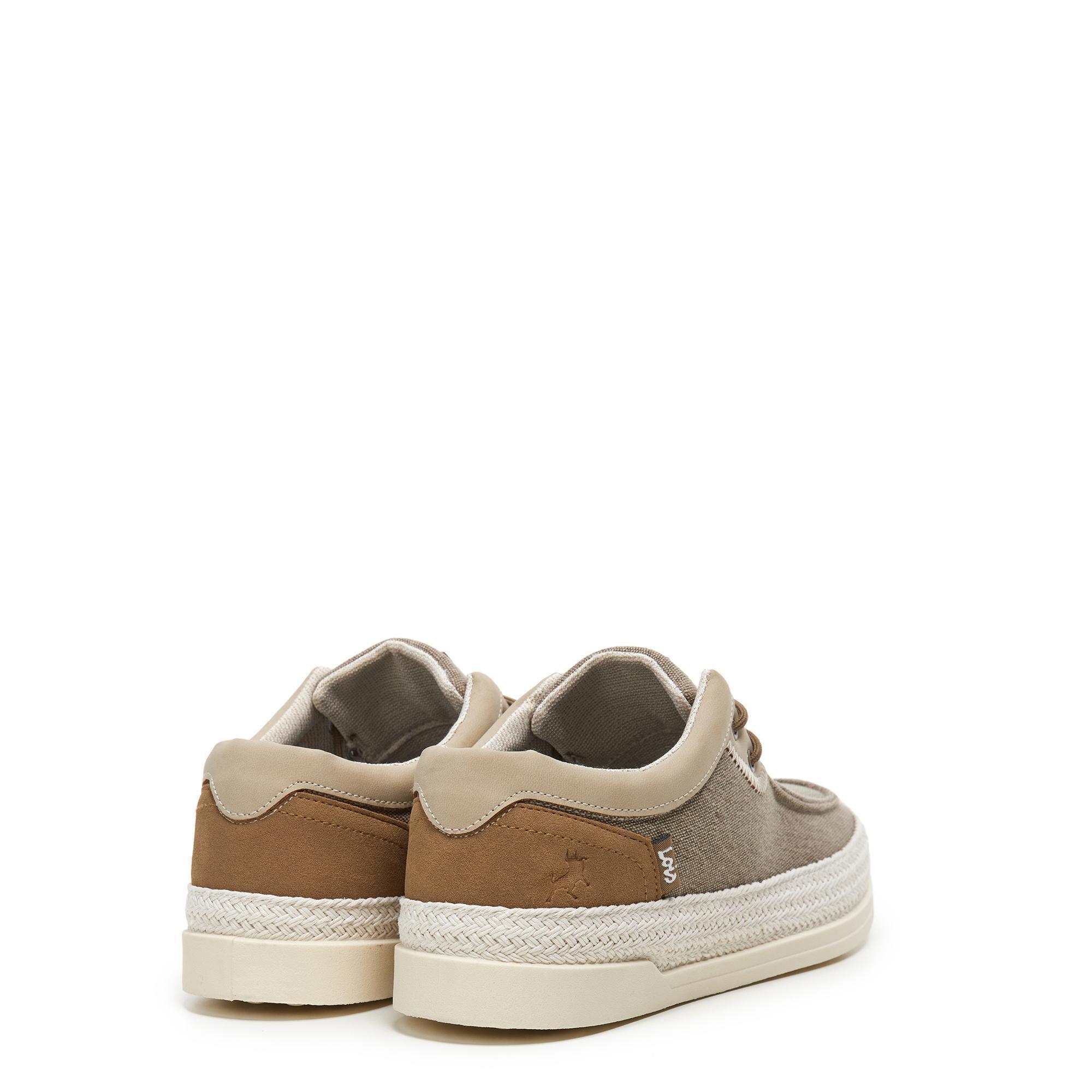 Zapatillas Caminar Hombre Lois 61385 Beige con Cordones 3/5