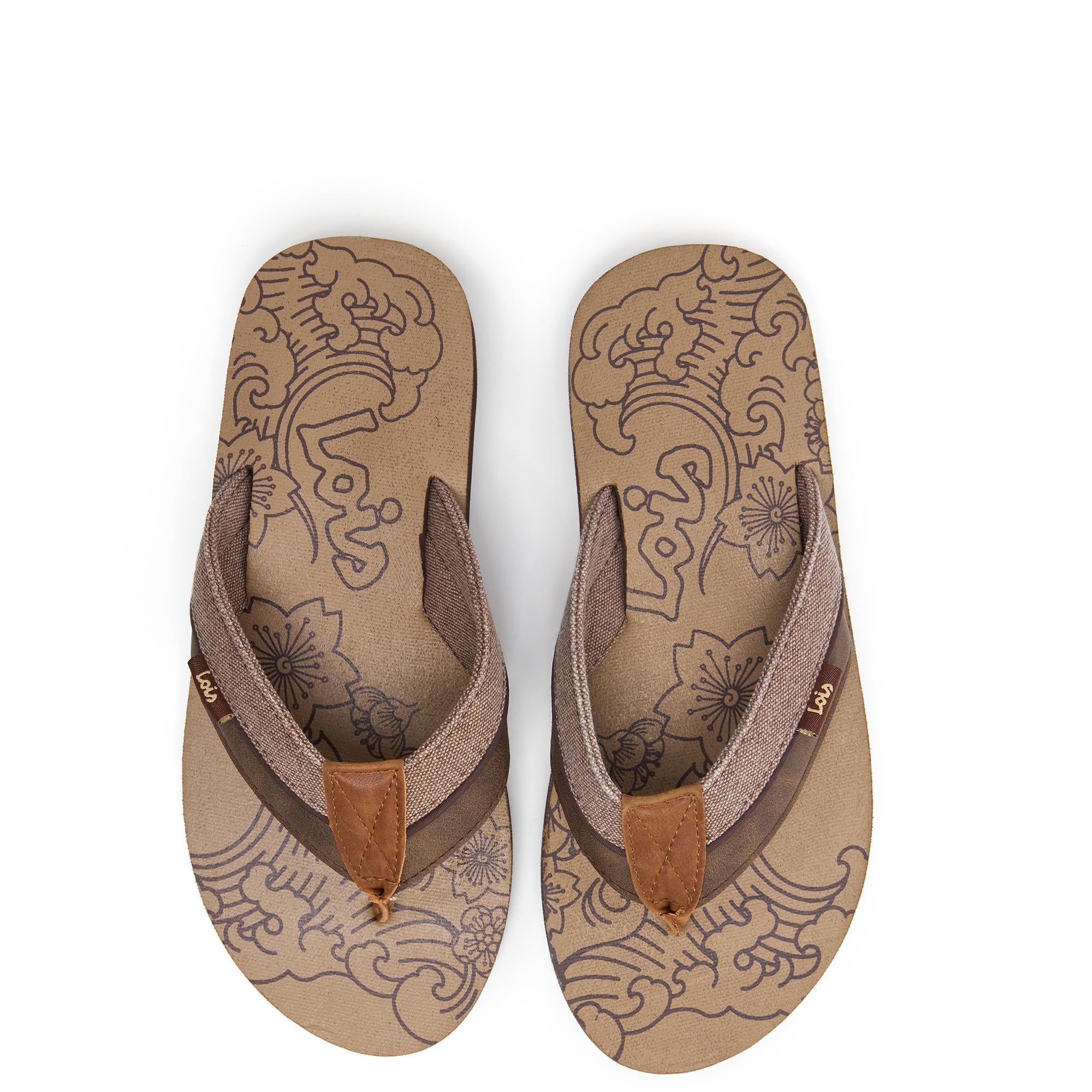 Sandalias de Dedo Hombre Lois 86110 Marrones 4/5