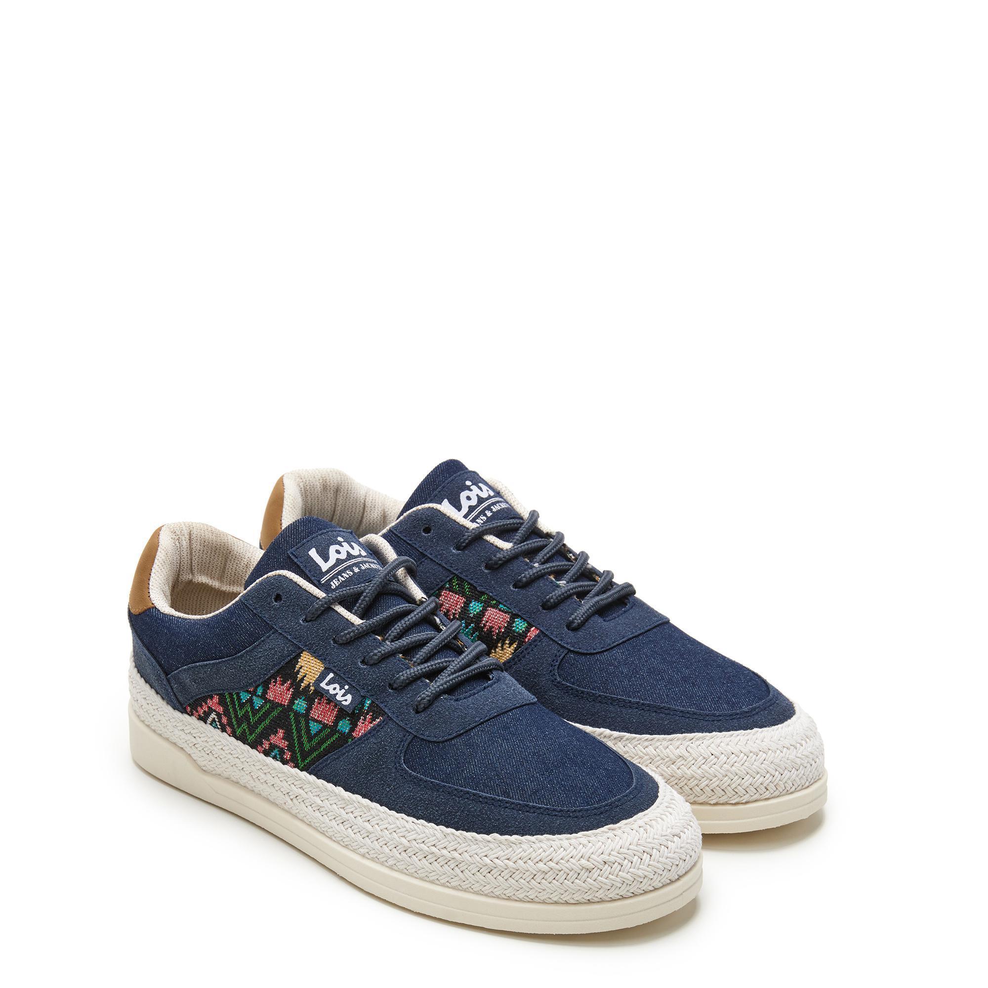 Zapatillas Caminar Hombre Lois 61387 Azul marino con Cordones 2/5