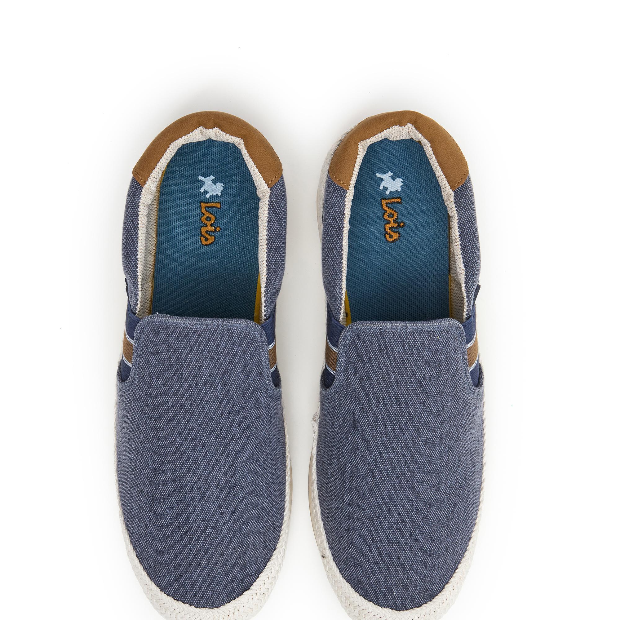 Zapatillas Caminar Hombre Lois 61389 Azul marino sin Cordones 4/5