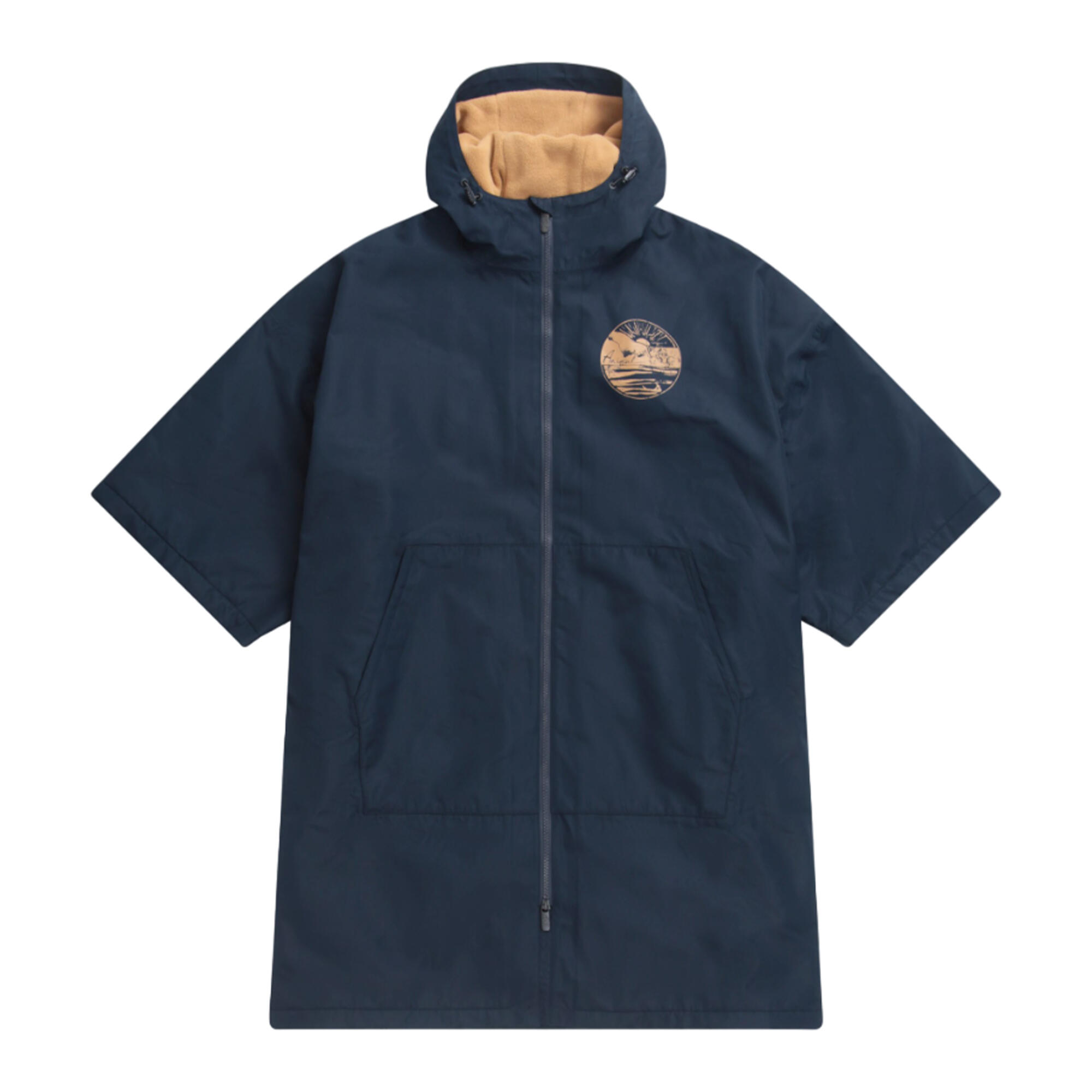Womens/Ladies Misty Fleece Lined Recycled Parka (Navy) 1/2