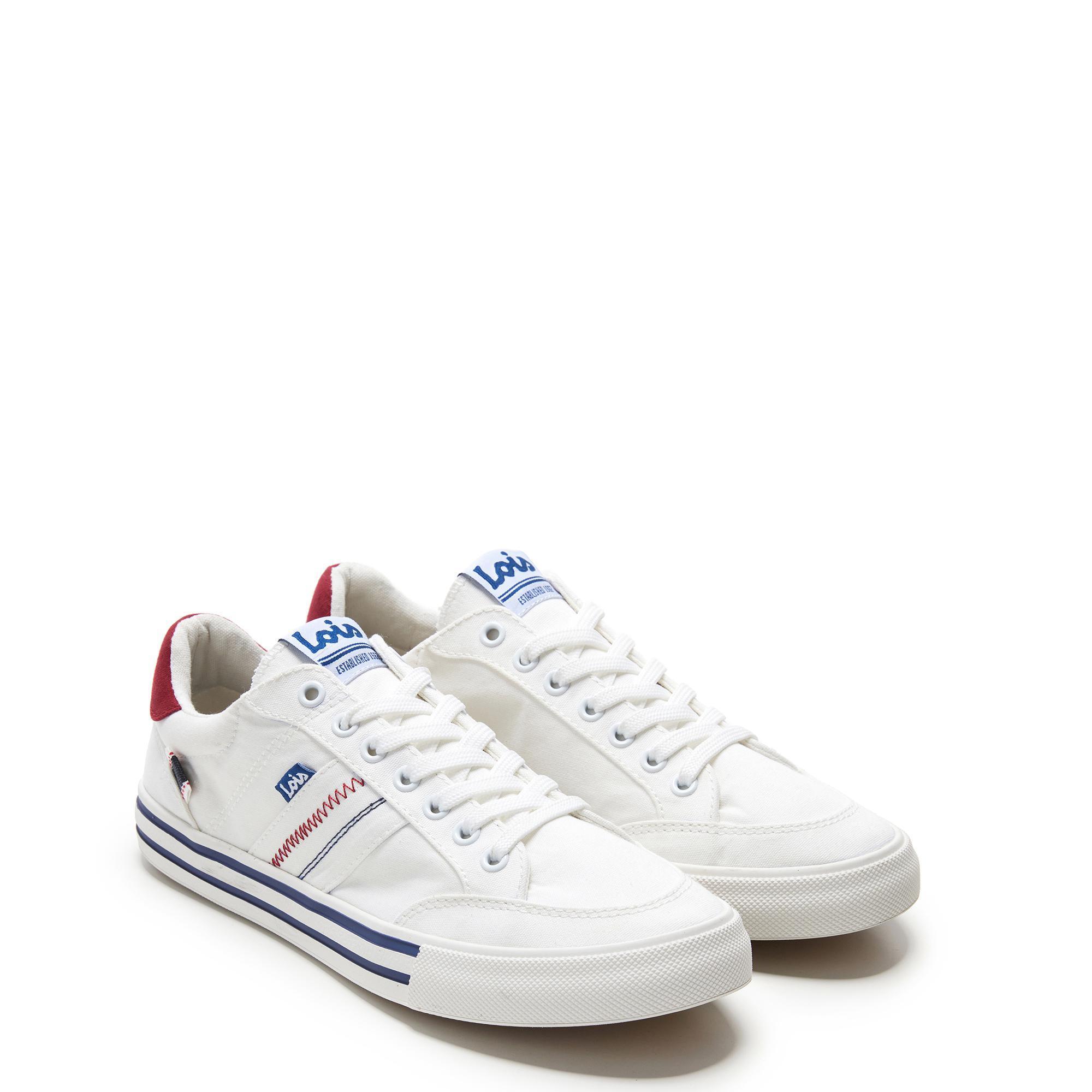 Zapatillas Caminar Hombre Lois 61375 Blancas con Cordones 2/5