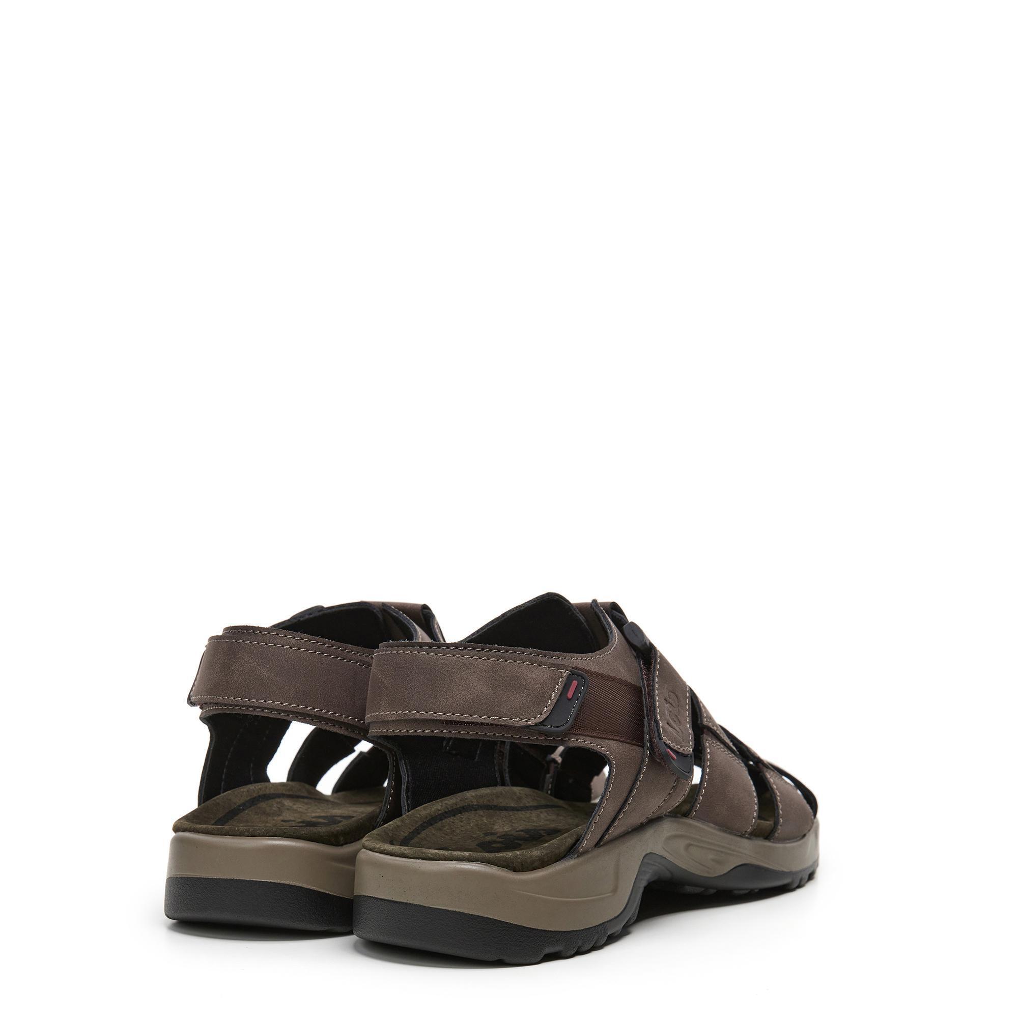 Sandalias Cerradas Hombre Lois 86118 Marrones Cierre Adherente 3/5