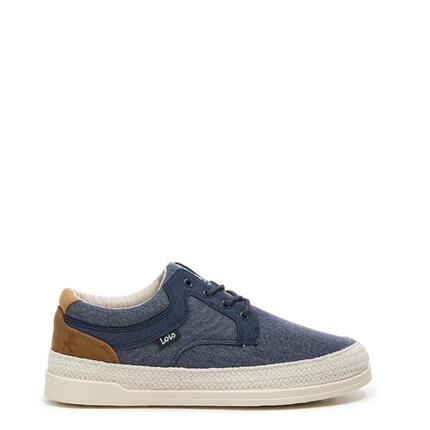 Zapatillas Caminar Hombre Lois 61382 Azules con Cordones