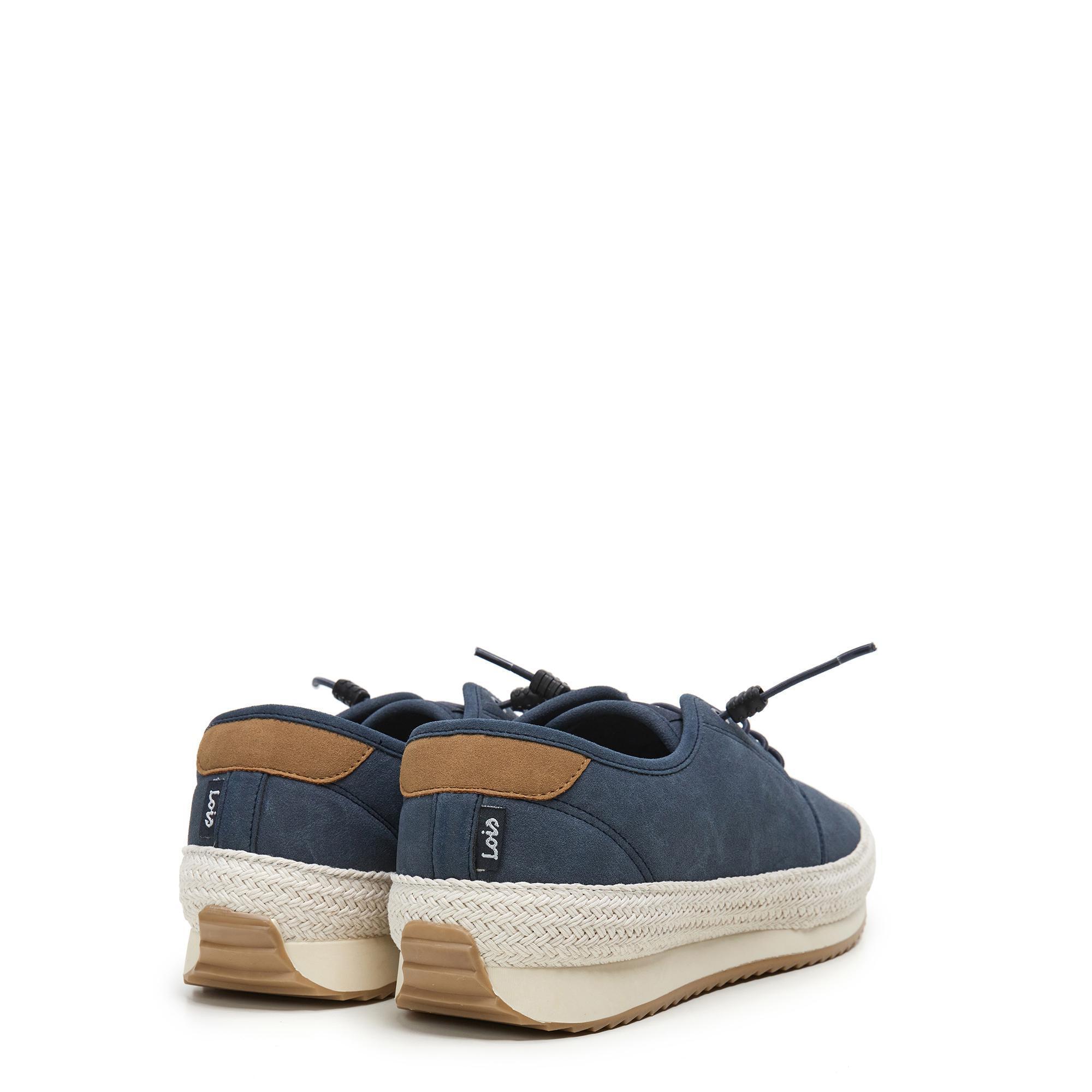 Zapatillas Caminar Hombre Lois 61388 Azul marino con Cordones 3/5