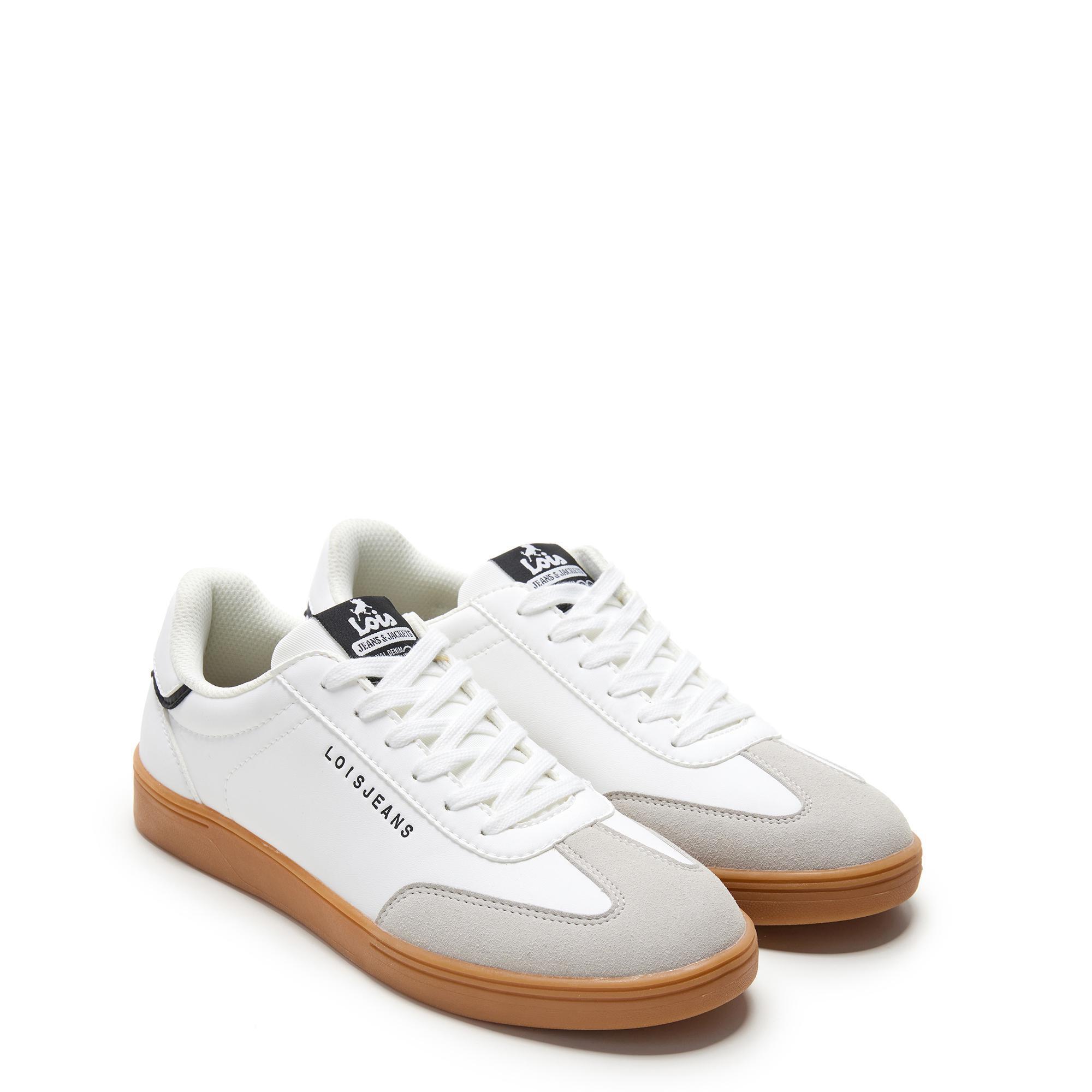 Zapatillas Caminar Hombre Lois 64462 Blancas con Cordones 2/5