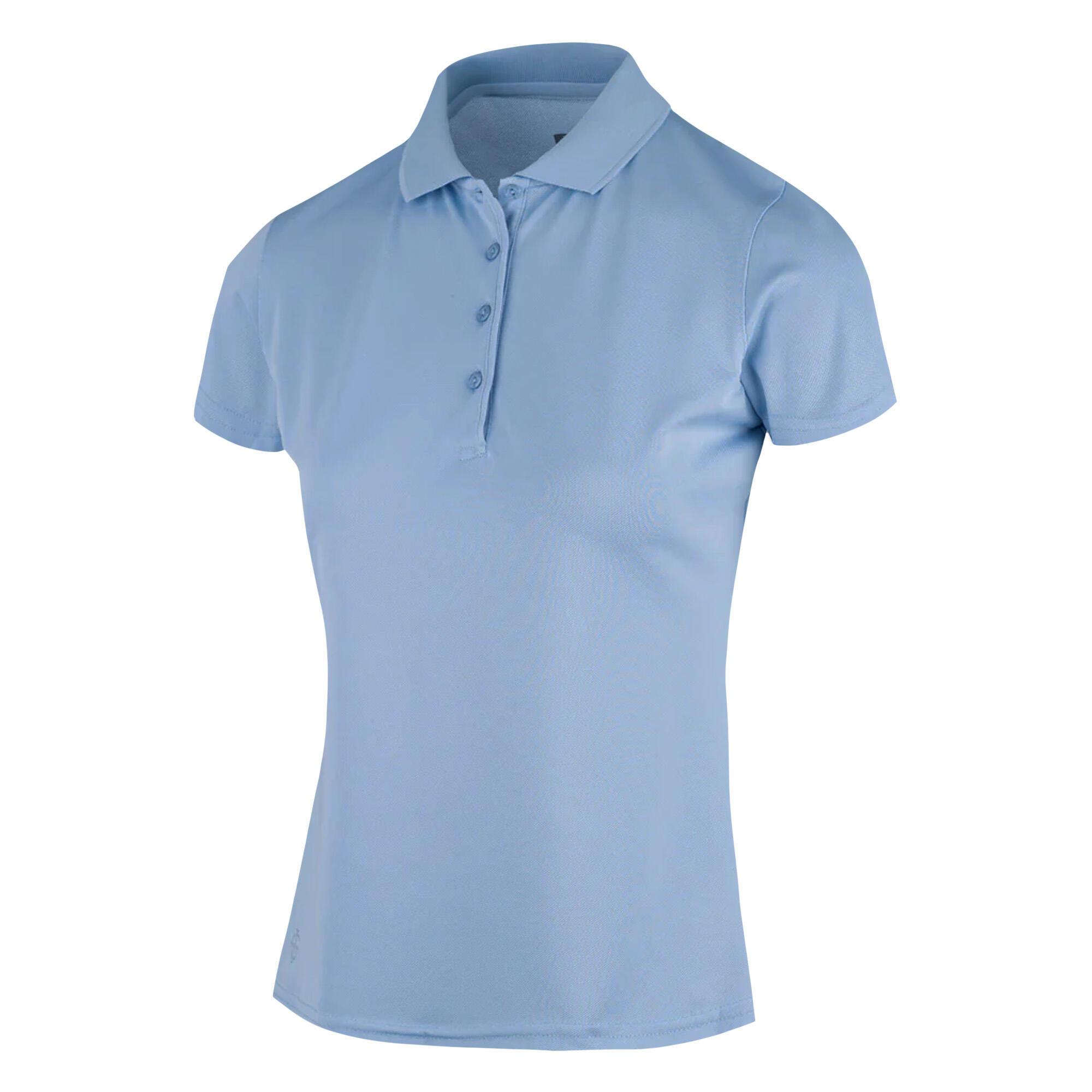ISLAND GREEN Womens/Ladies Classic Micro Pique Golf Polo Shirt (Cerulean)