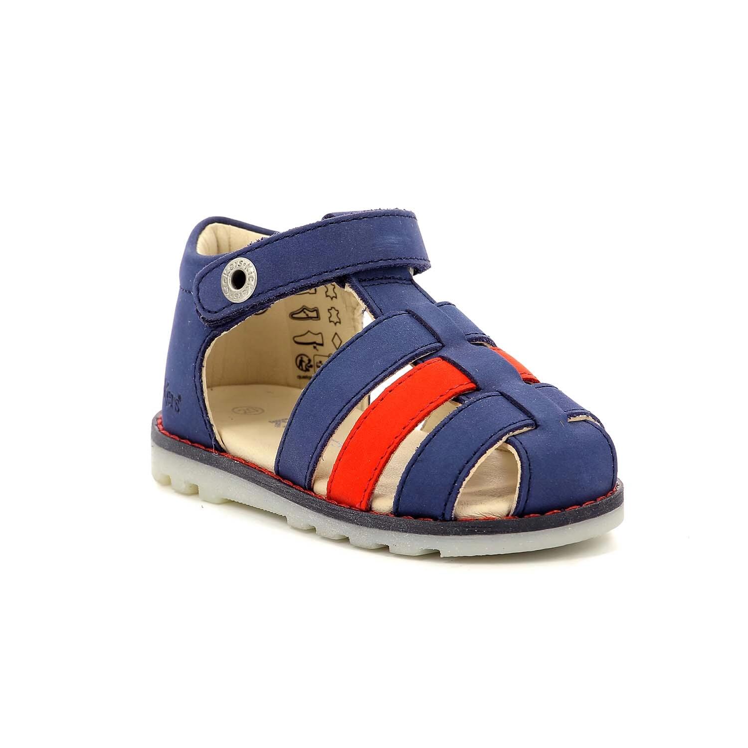 Sandały dziecięce Kickers NONOPI BLEU ROUGE 3/5
