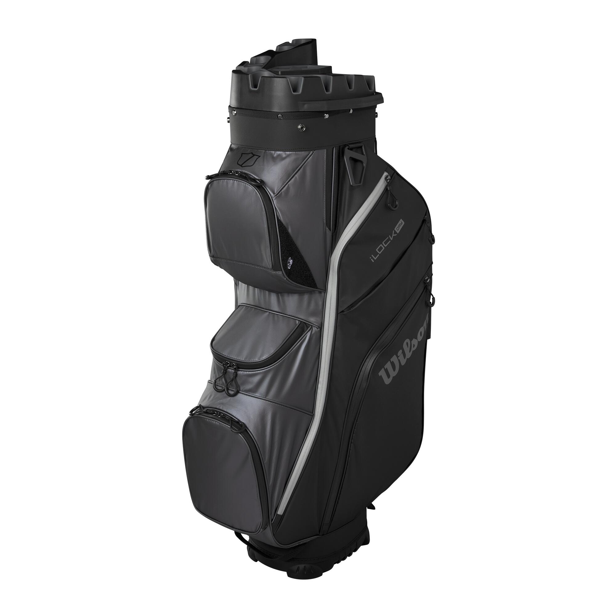 WILSON STAFF I-lock Dry - Wasserdichte Golf Bag – Cartbag – Schwarz Grau