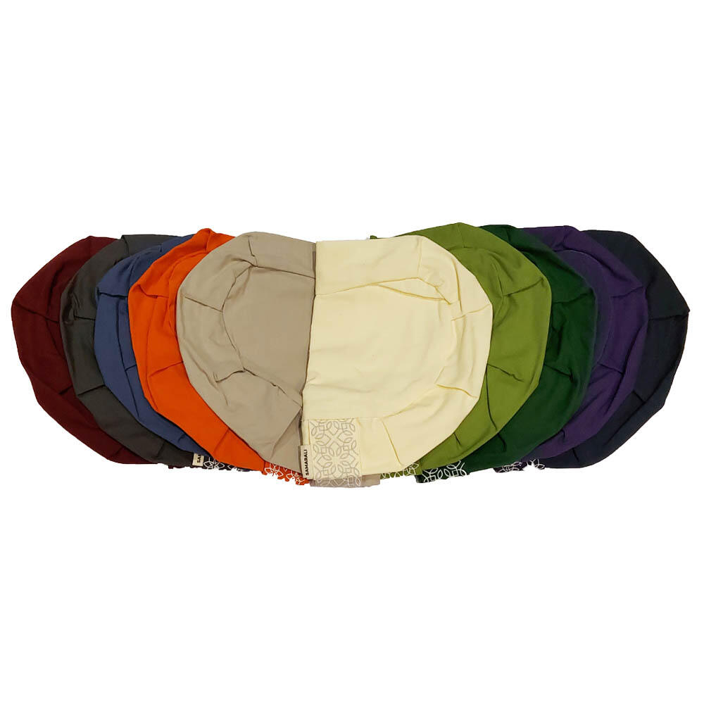 Fundas de Cojín de Meditación Media Luna Gris 3/4