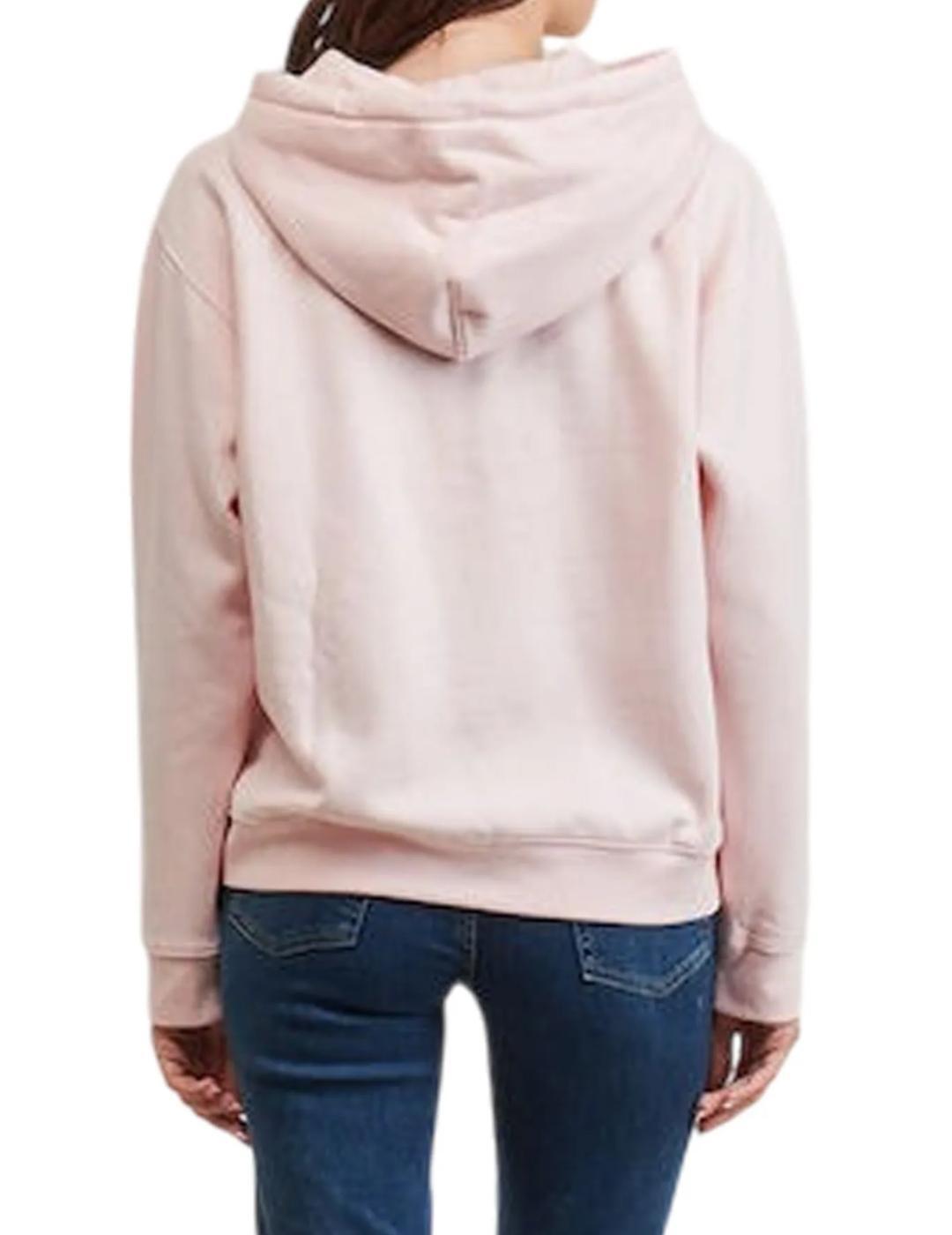 Sweat-shirts en polaire pour femmes Levi's Everyday hoodie Rose. 2/5