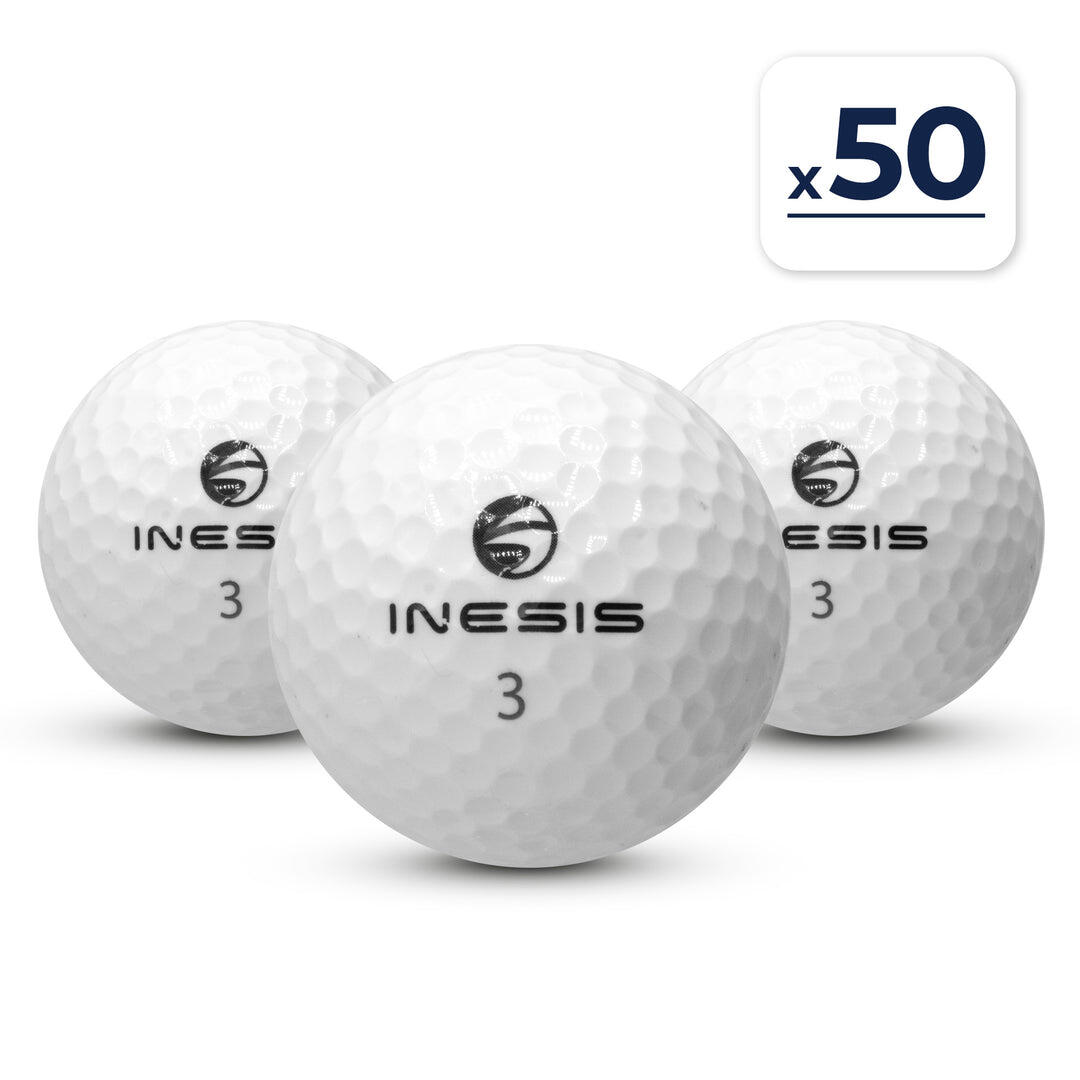 Inesis - Seconde Vie - 50 Balles De Golf -a- Excellent État - Balle De Golf - Blanc - Taille Unique - Decathlon