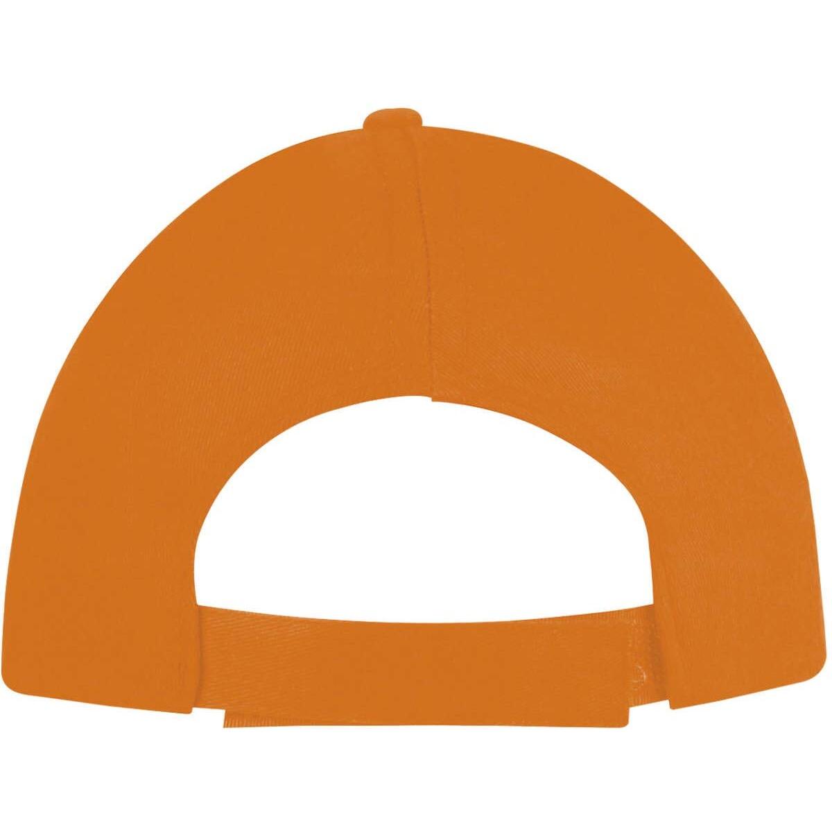 Unisex Buzz 5 Panel Baseball Cap (Orange) 2/5