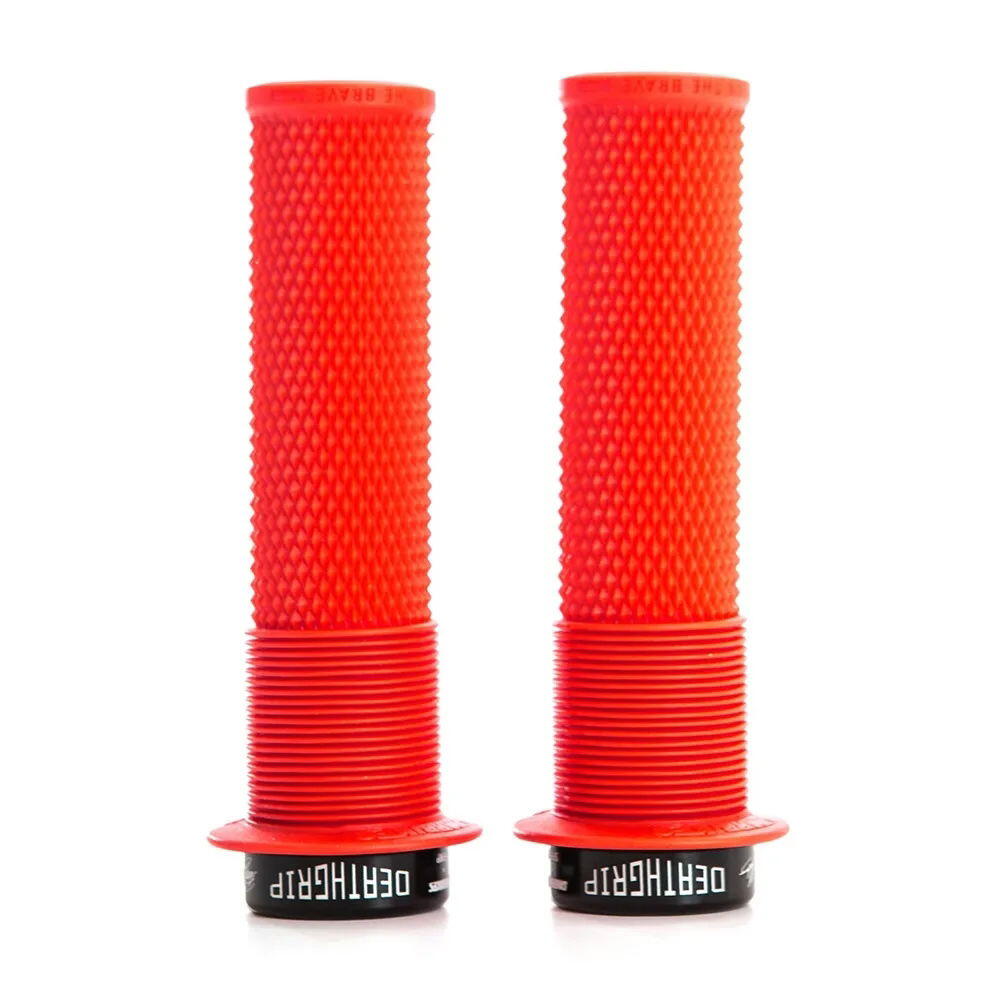 DMR DeathGrip Thin Grips with Flanges Red