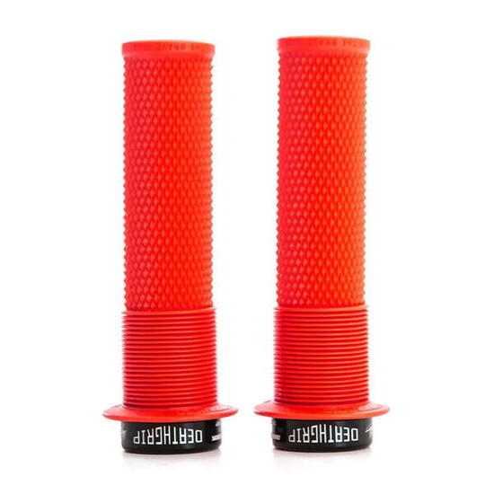 Paire de Grips DMR DeathGrip Thin Avec Flanges Rouge