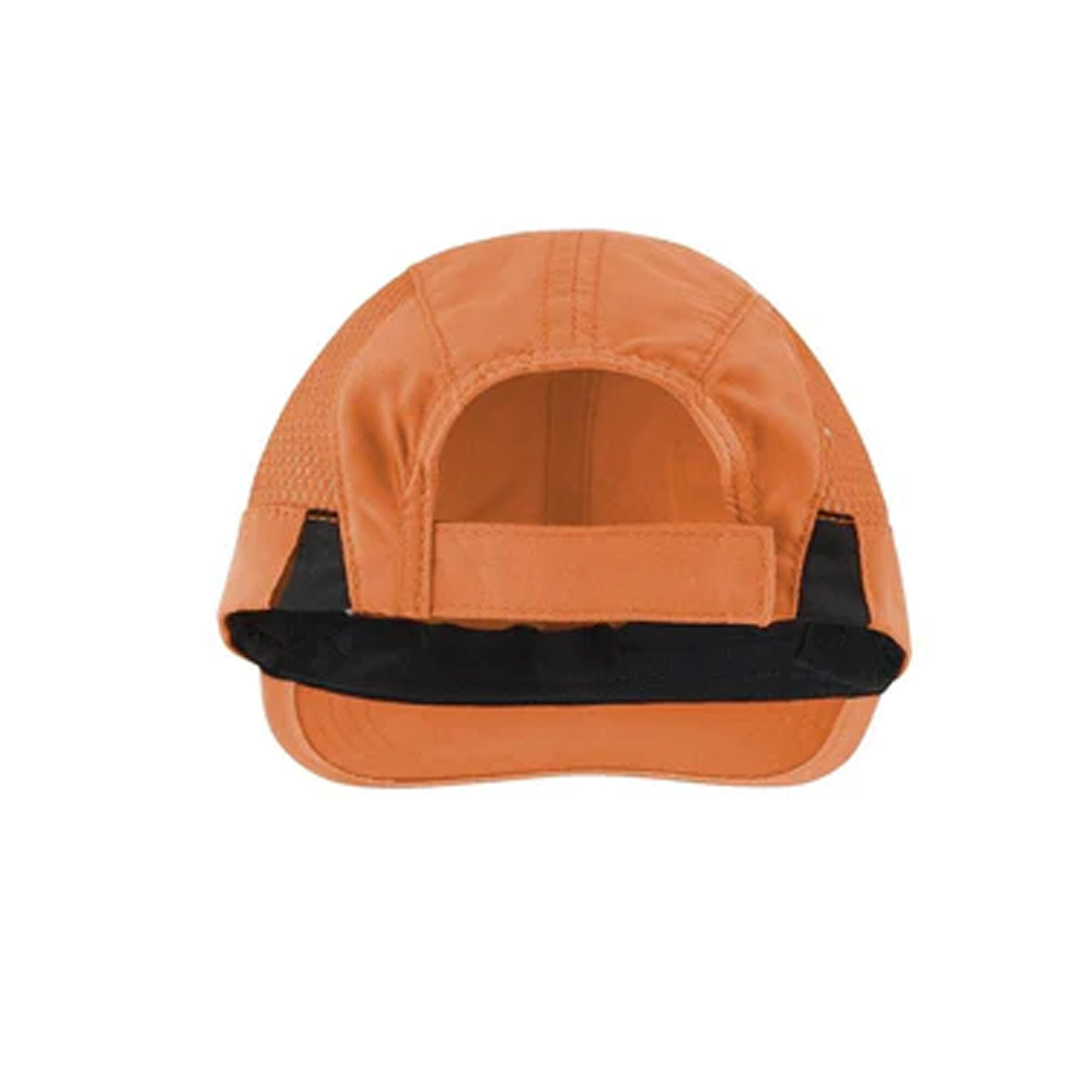 Unisex 2 Panel Sport Baseball Cap (Orange/Black) 2/2