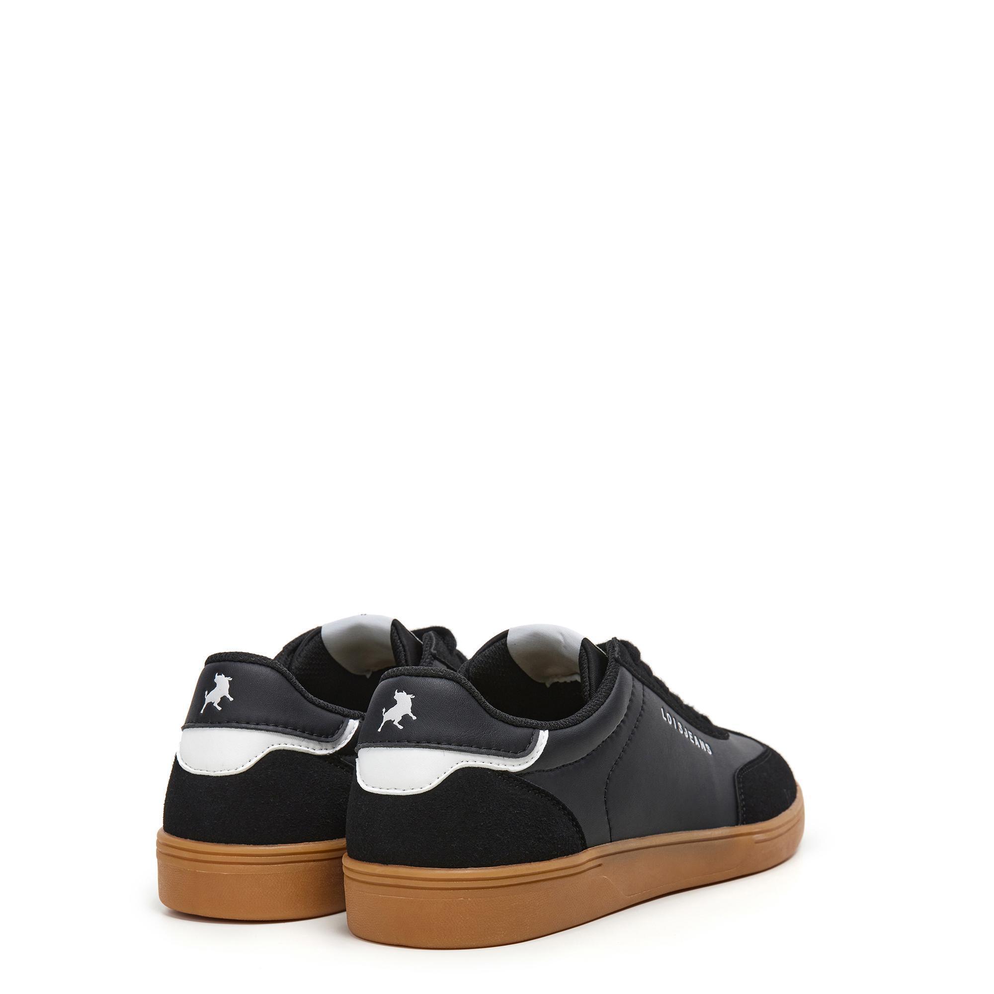 Zapatillas Caminar Hombre Lois 64462 Negras con Cordones 3/5