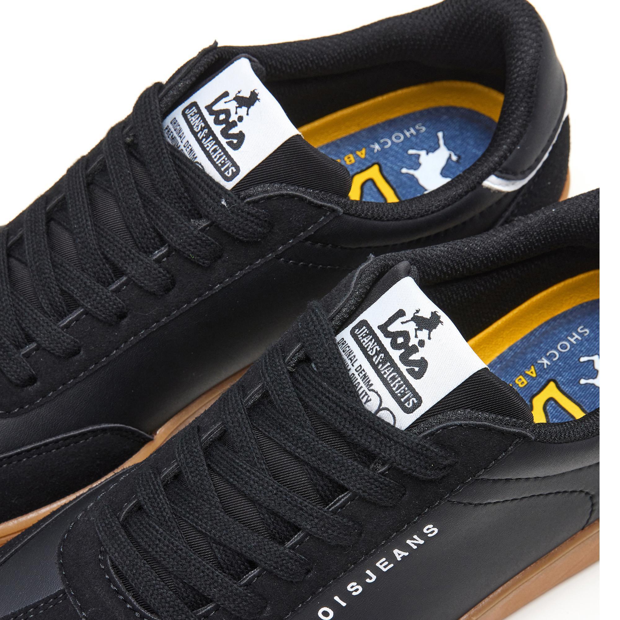 Zapatillas Caminar Hombre Lois 64462 Negras con Cordones 5/5