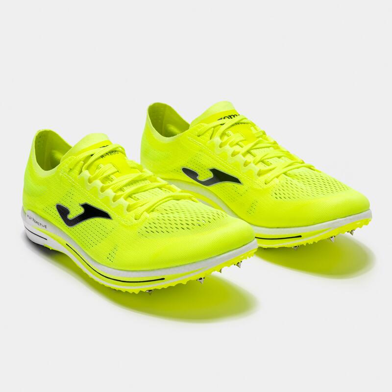 Adidași atletism cu crampoane R1200 JR, verde fluor.