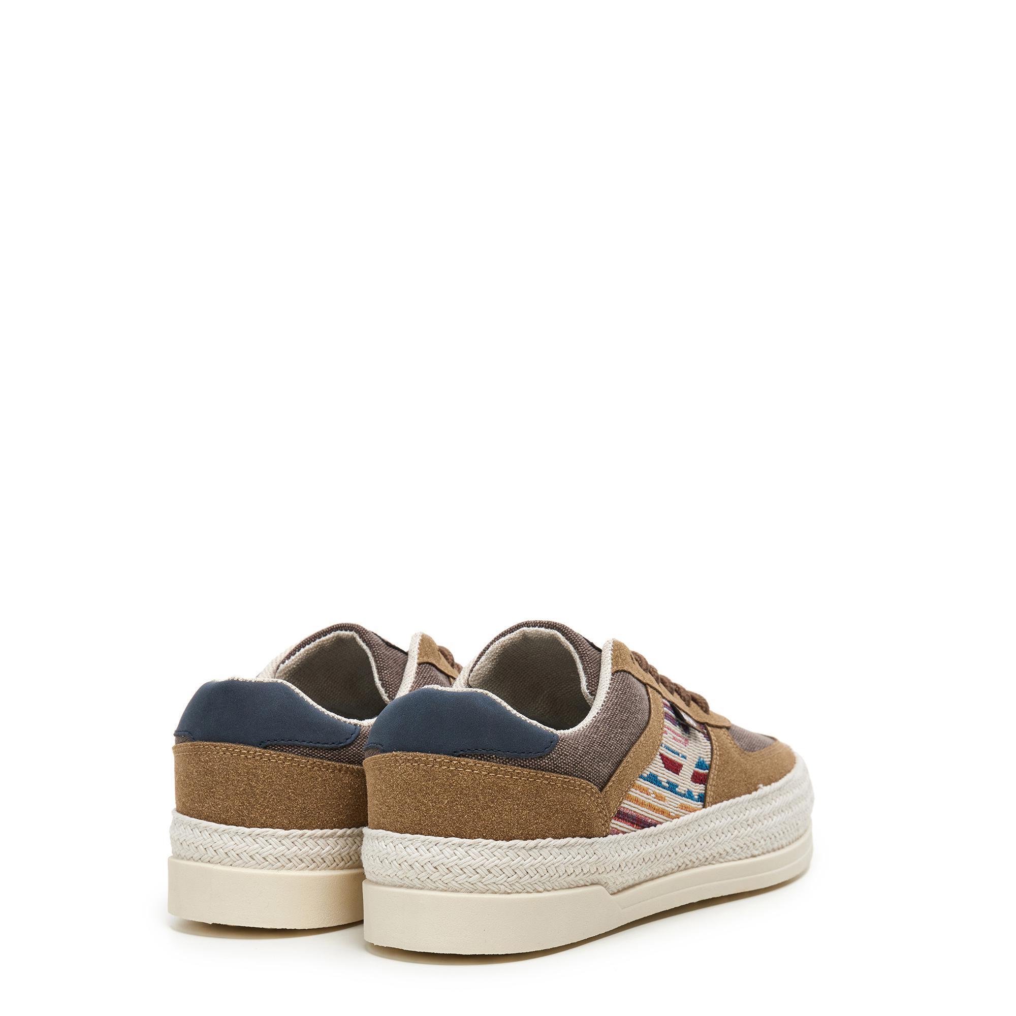 Zapatillas Caminar Hombre Lois 61387 Marrones con Cordones 3/5