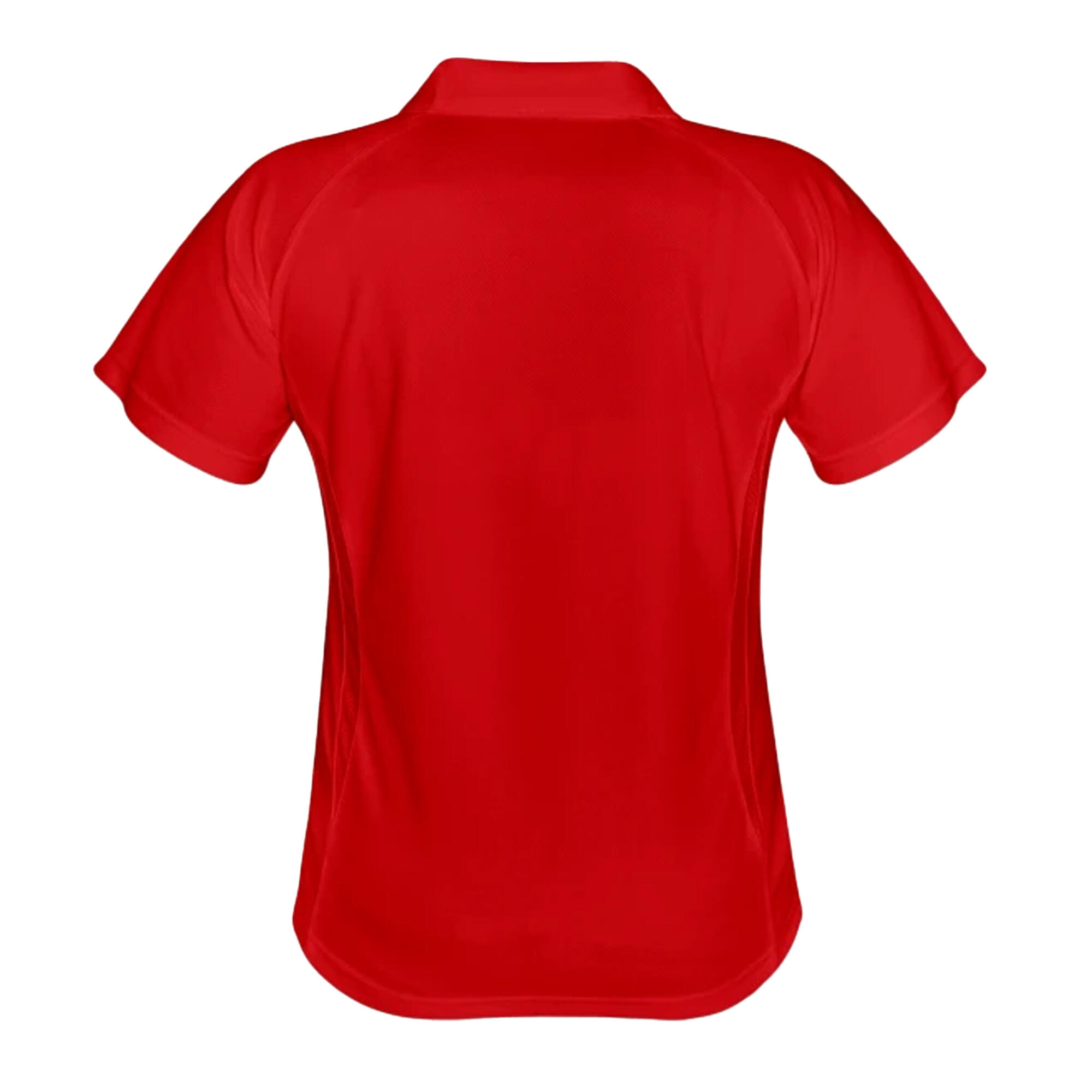 Womens/Ladies Sports Team Spirit Performance Polo Shirt (Red/White) 2/2