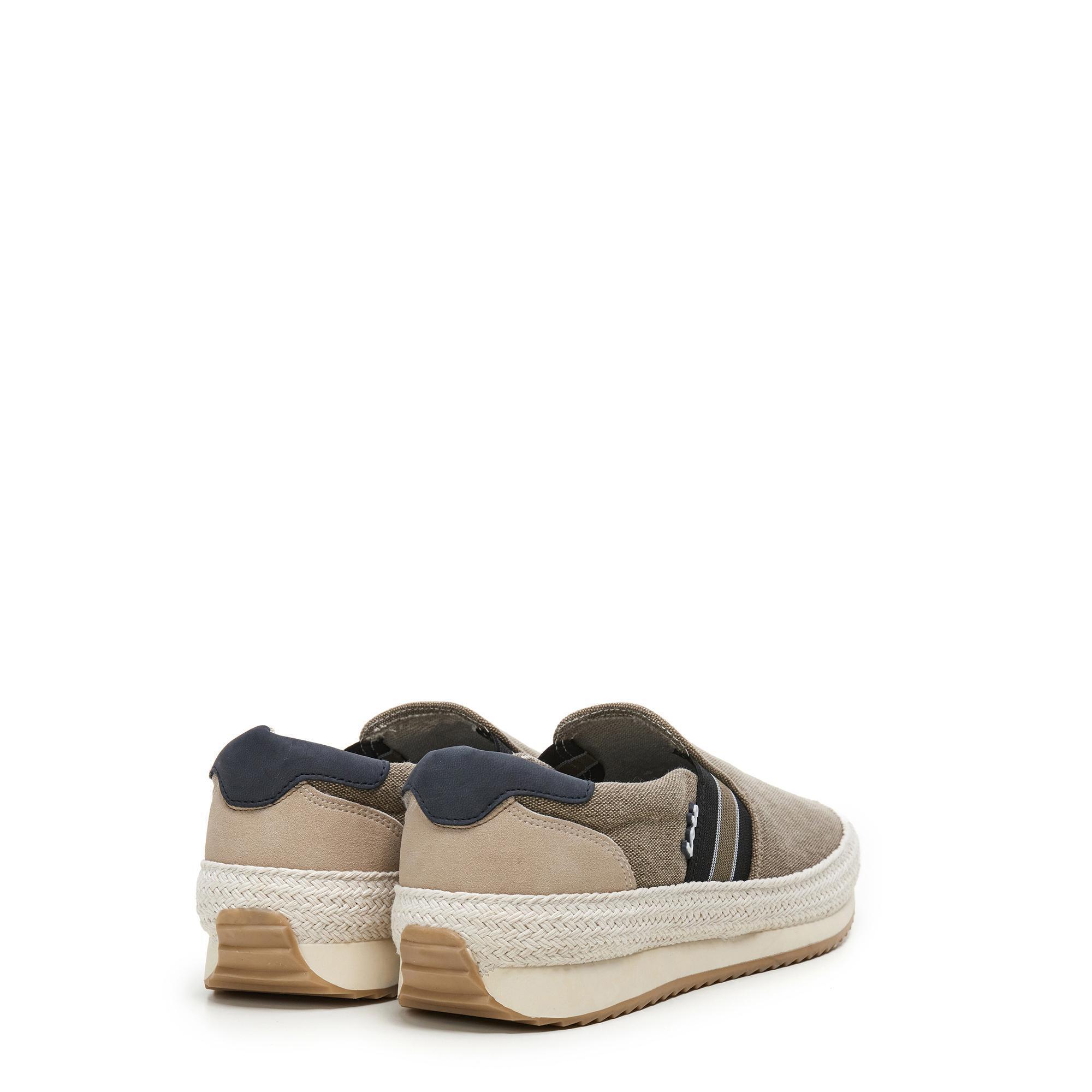 Zapatillas Caminar Hombre Lois 61389 Beige sin Cordones 3/5