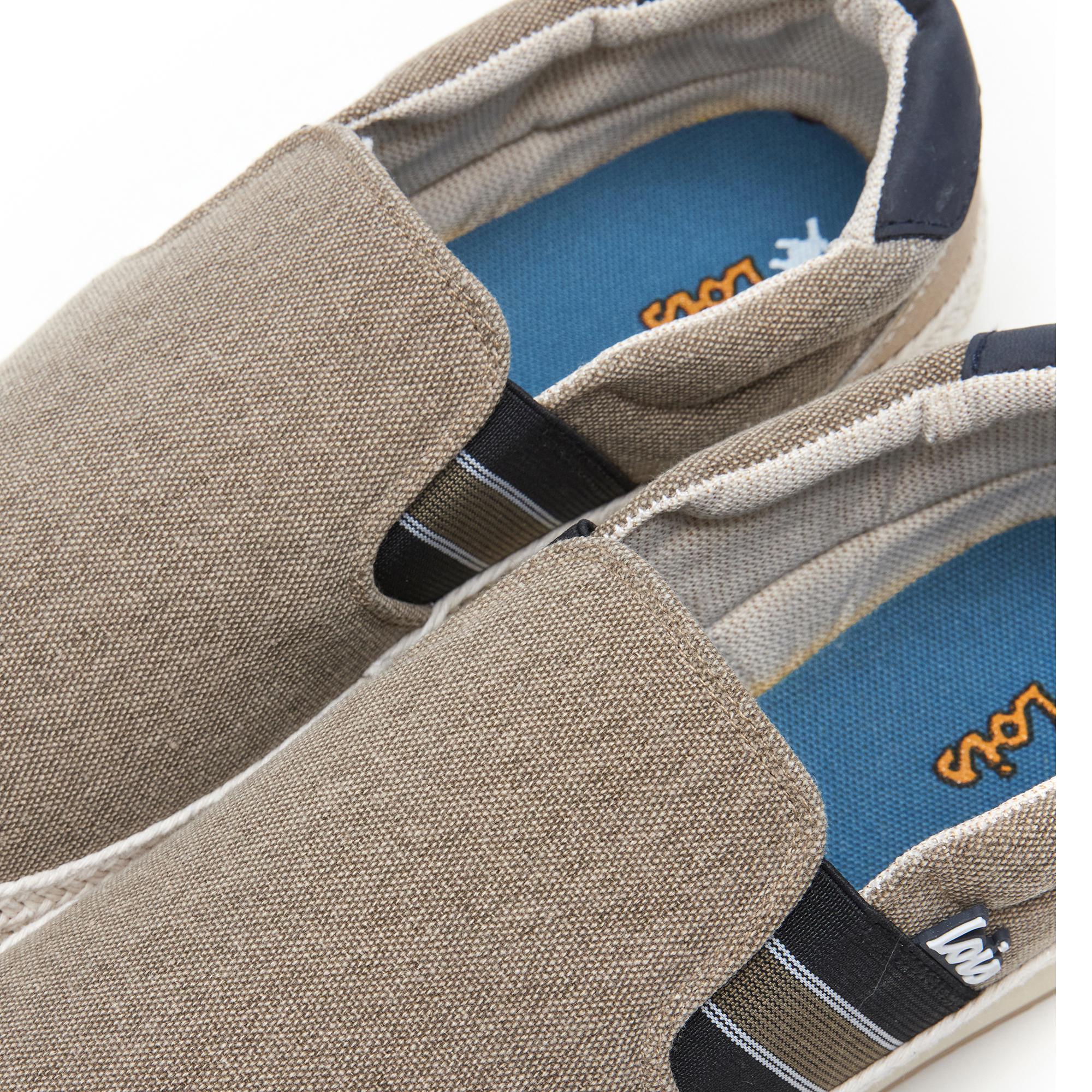 Zapatillas Caminar Hombre Lois 61389 Beige sin Cordones 5/5