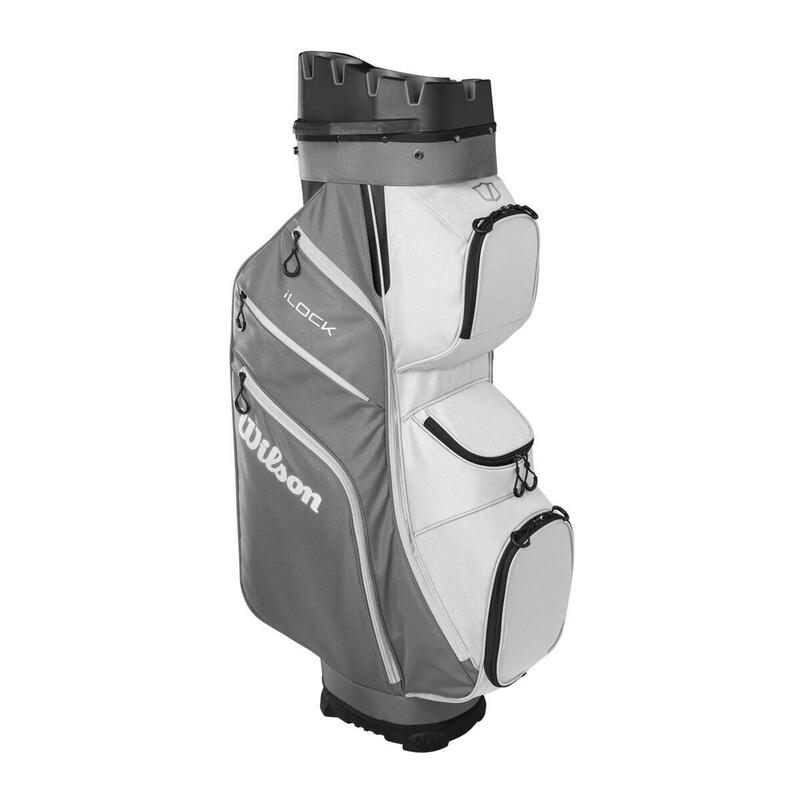 Sac de golf I-Lock - Sac chariot - Gris Blanc Noir