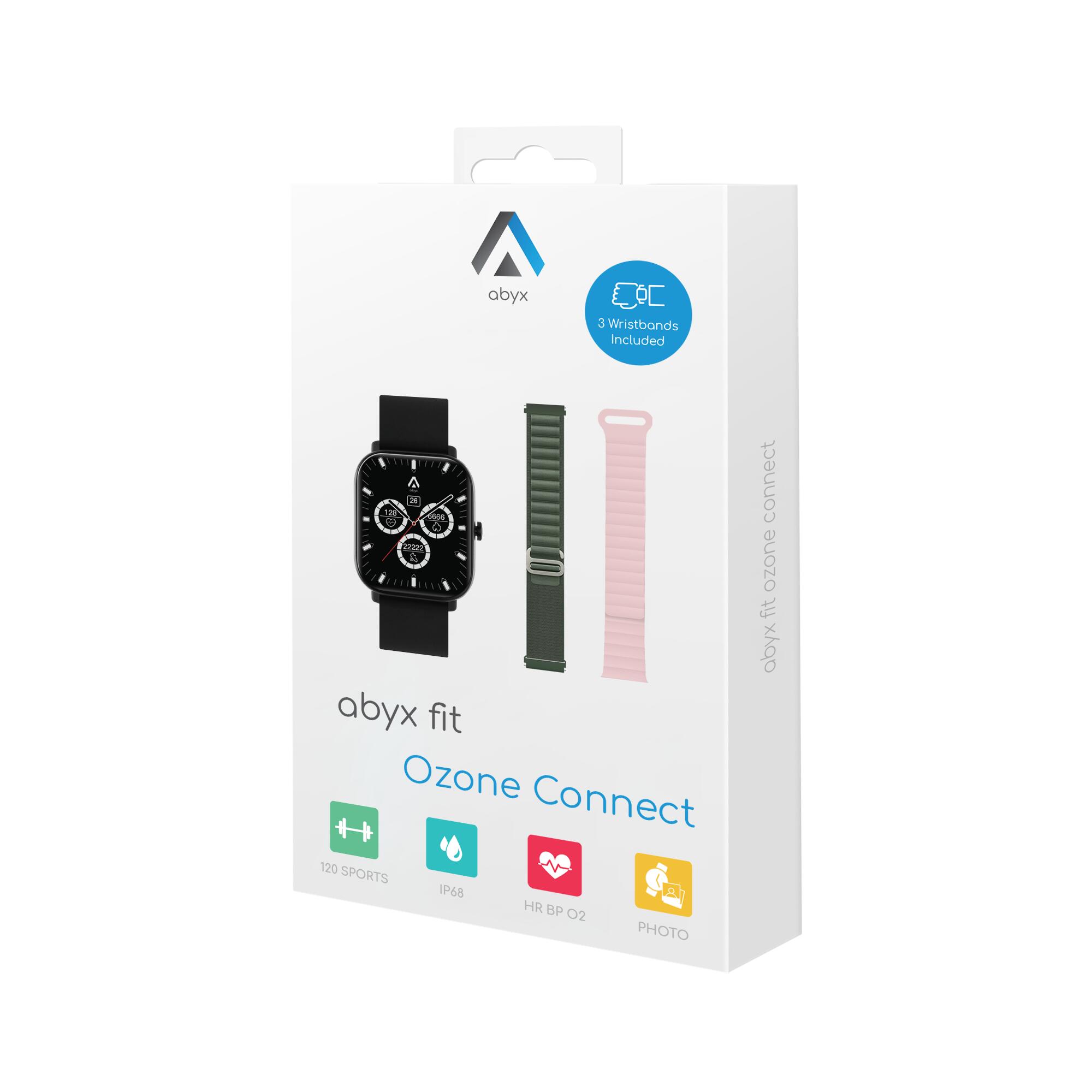 Relógio Inteligente à Prova d'Àgua Multisport - Abyx Fit Ozone Connect - Preto 4/4