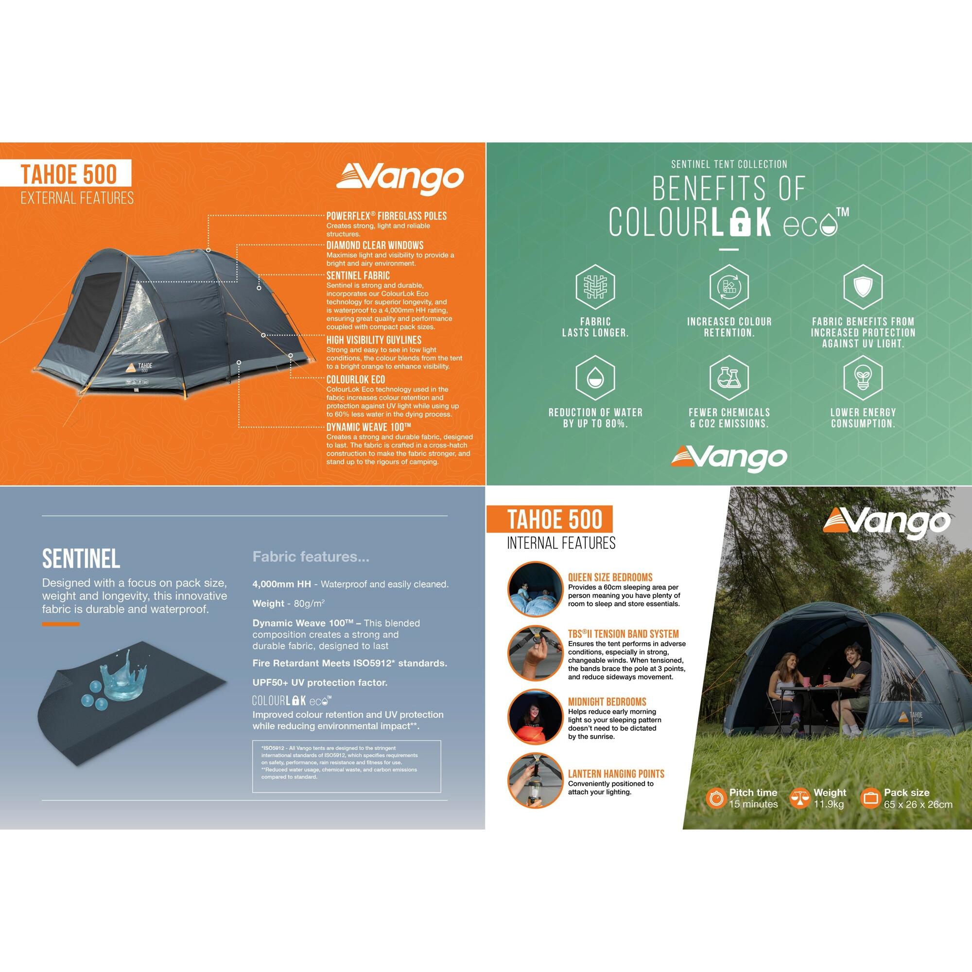 Namiot 4-osobowy Vango Tahoe 400 Deep Blue 2/7