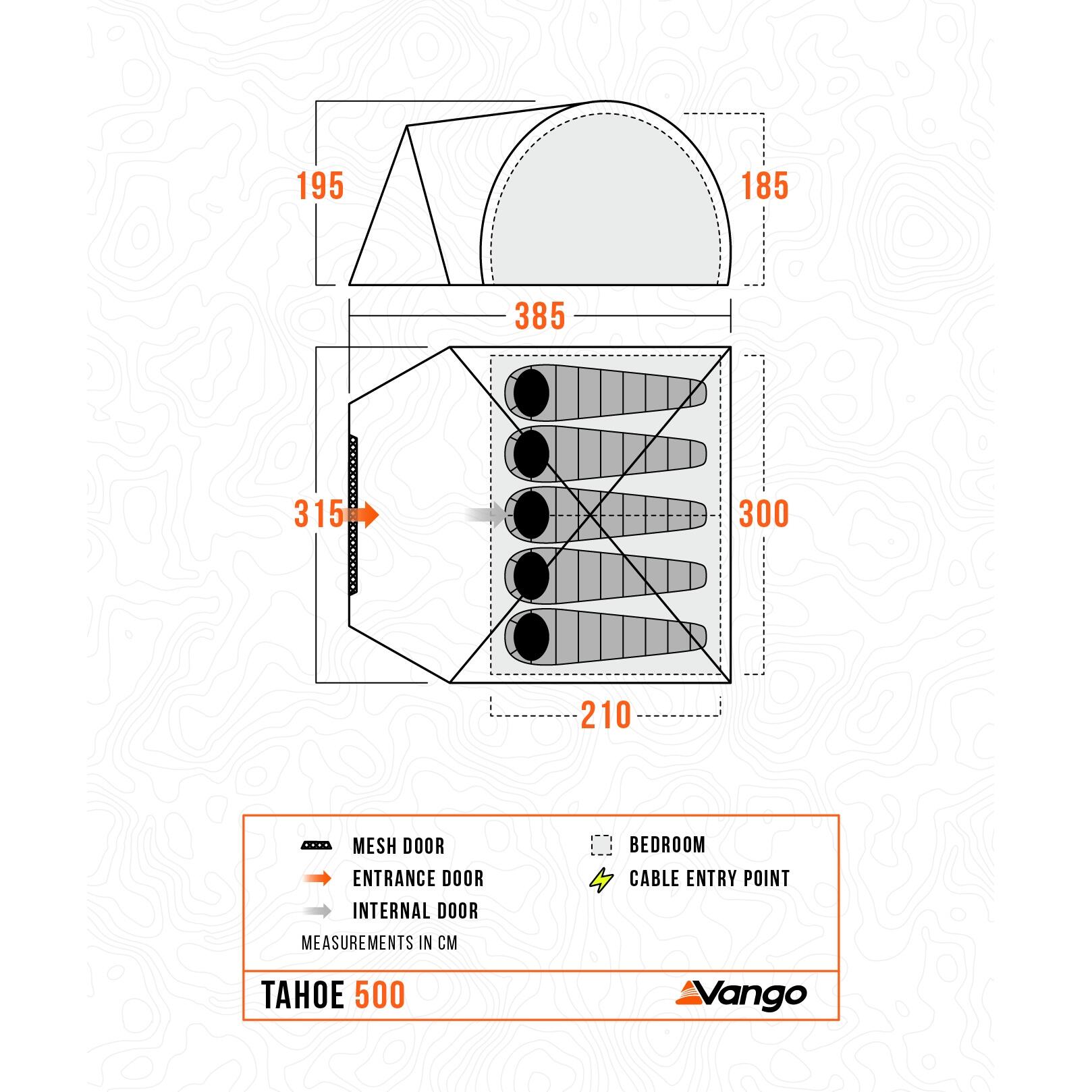 Namiot 4-osobowy Vango Tahoe 400 Deep Blue 7/7
