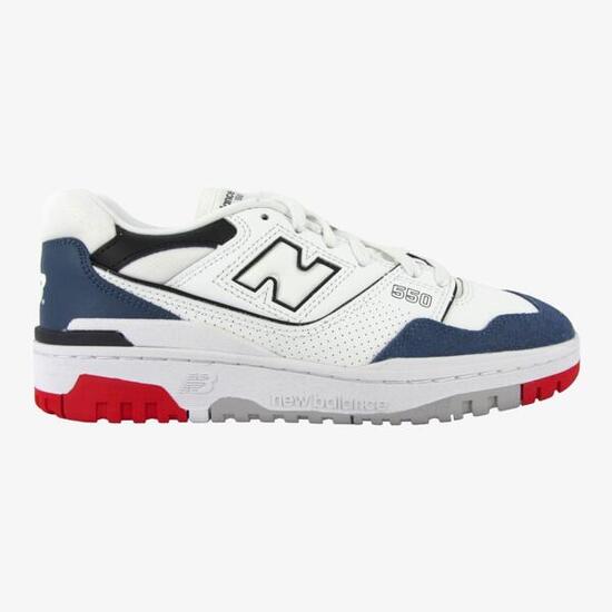 NEW BALANCE 550 BIANCO BLU ROSSO UOMO WHITE