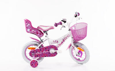 Sch pink love 16” meisjesfiets met accessoires