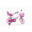 Bicicletă pentru fete SCH Pink Love 12” cu accesorii