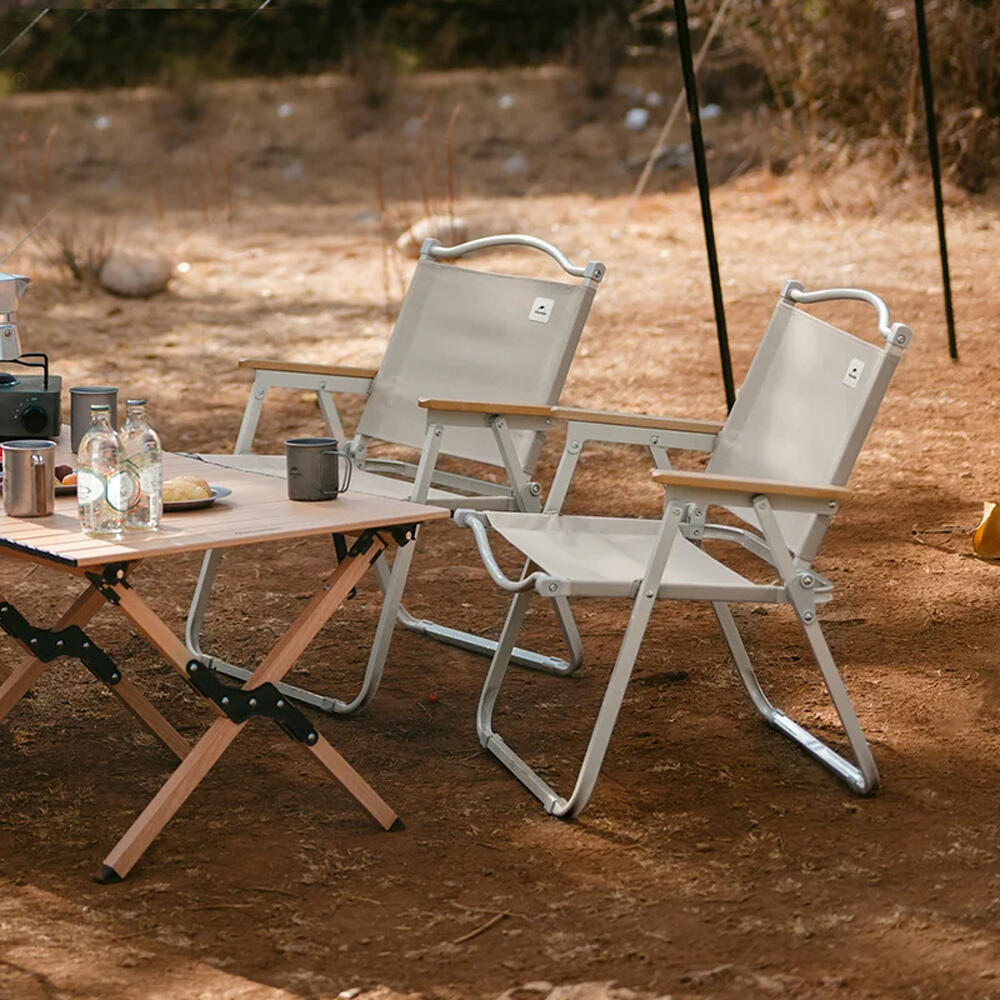 Silla Plegable Camping Playa Naturehike Ultraligera Khaki 3/4