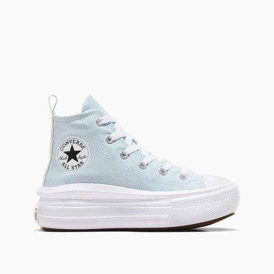 Zapatillas para Niña Converse Move alta lona ps Azul