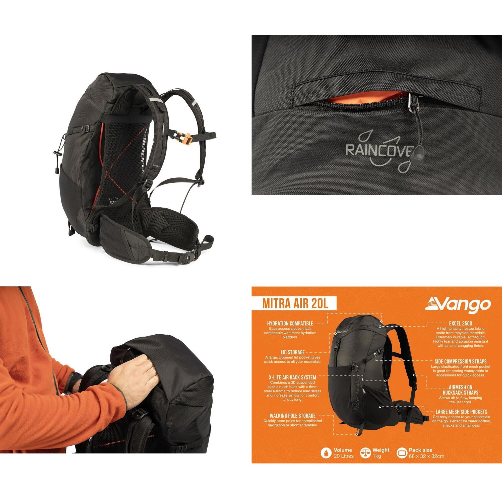 Vango Mitra Air 20L Camping Rucksack 3/7