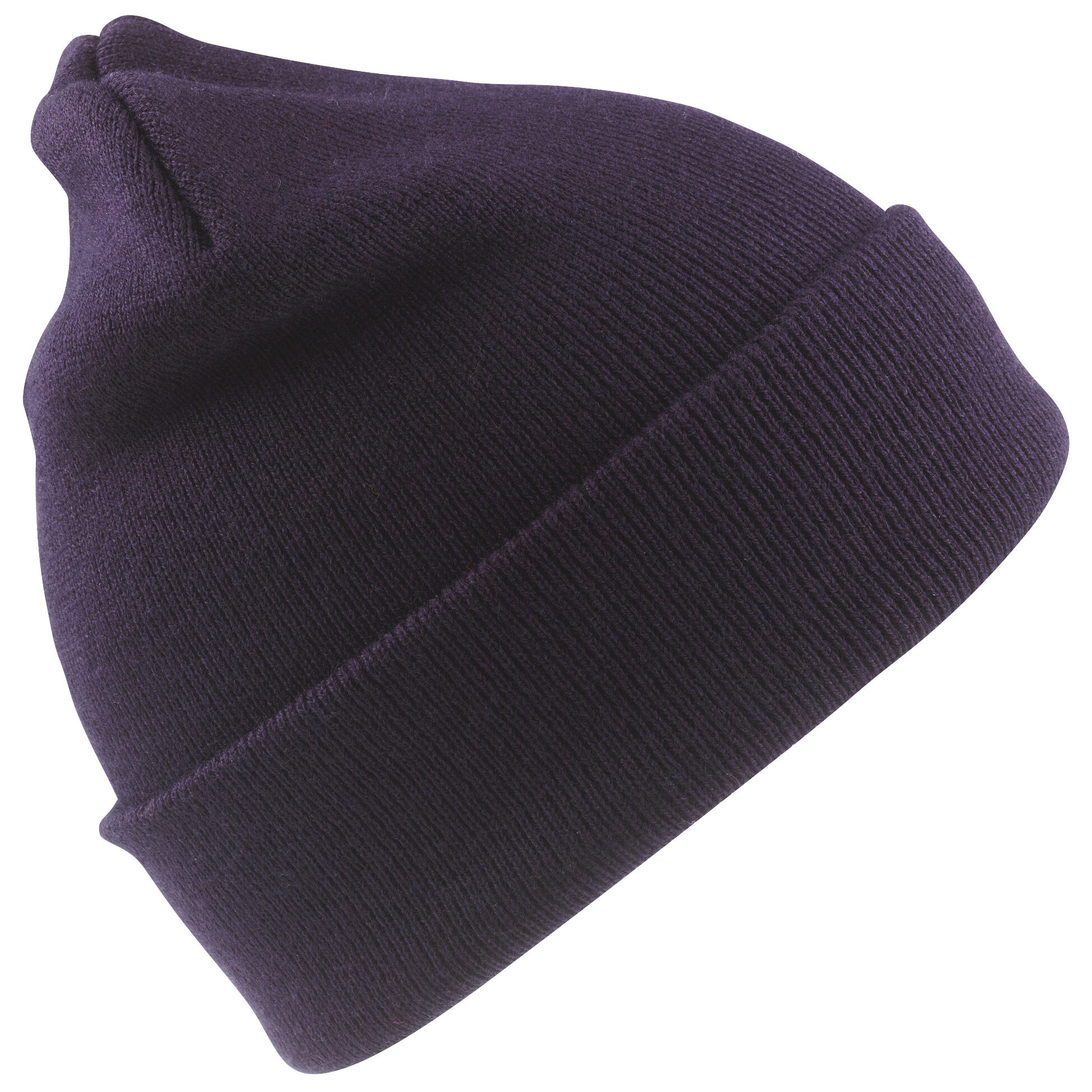 Junior Unisex Wooly Winter/Ski Thermal Hat (Navy Blue) 2/3