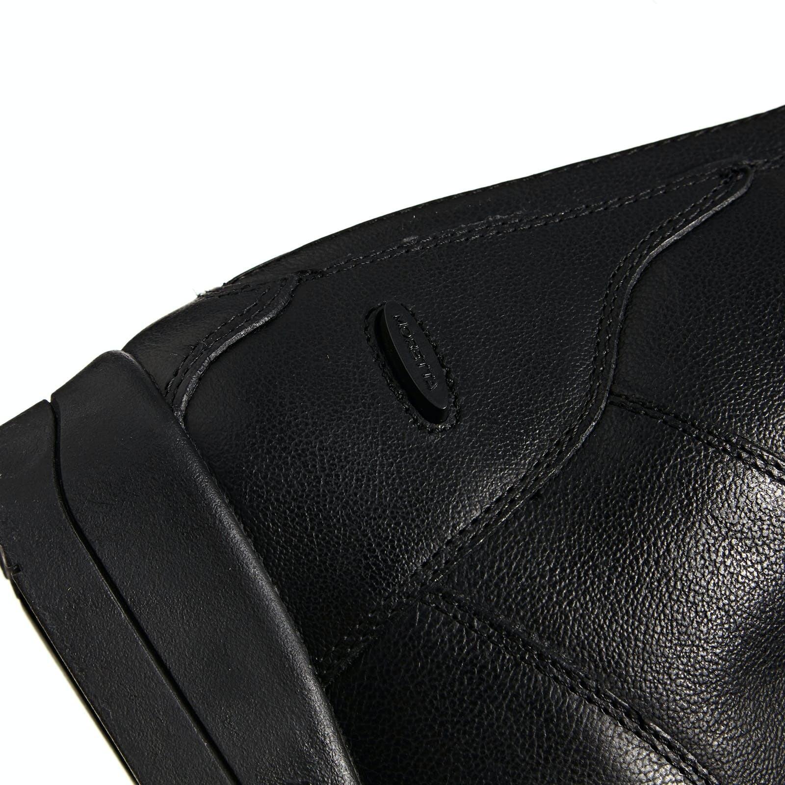 Lange Reitstiefel "Albina", Leder Damen Schwarz 6/7