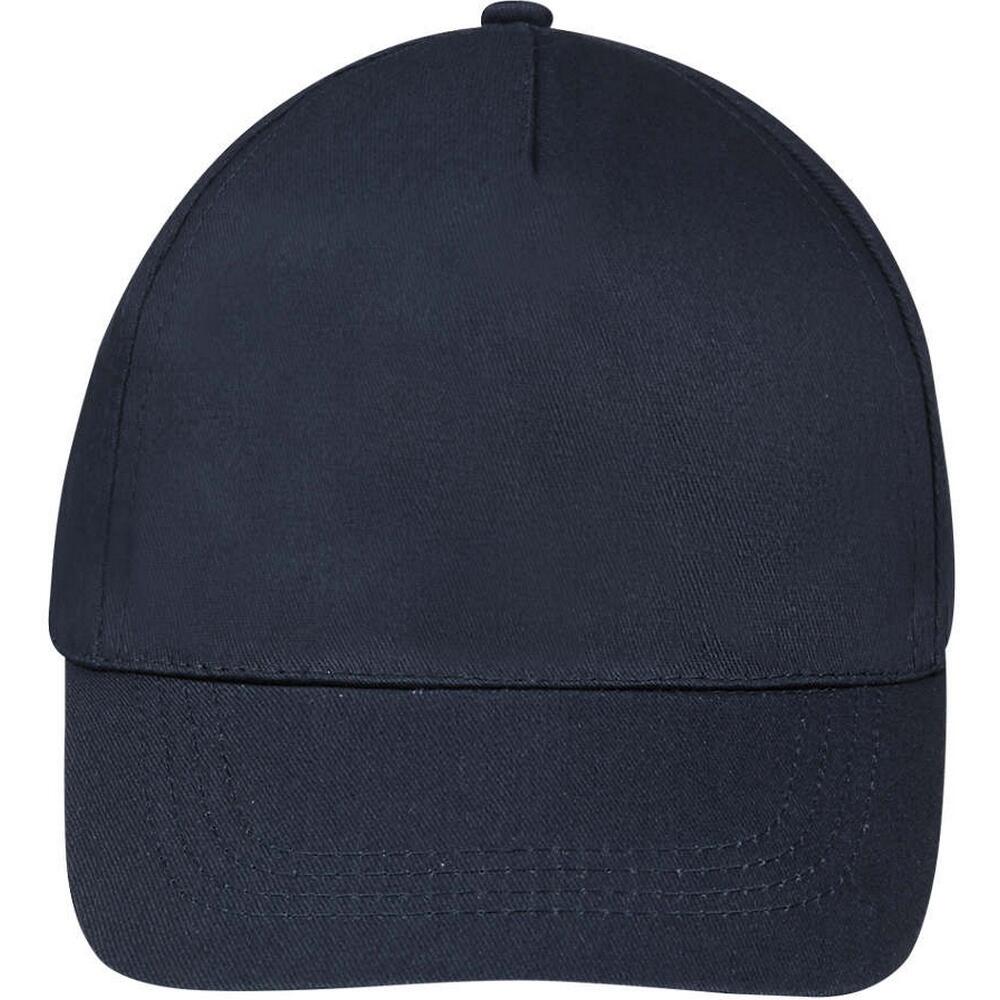Unisex Buzz 5 Panel Baseball Cap (Navy) 4/5