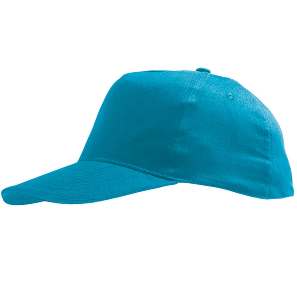 Kids Unisex Sunny Baseball Cap (Aqua) 3/4