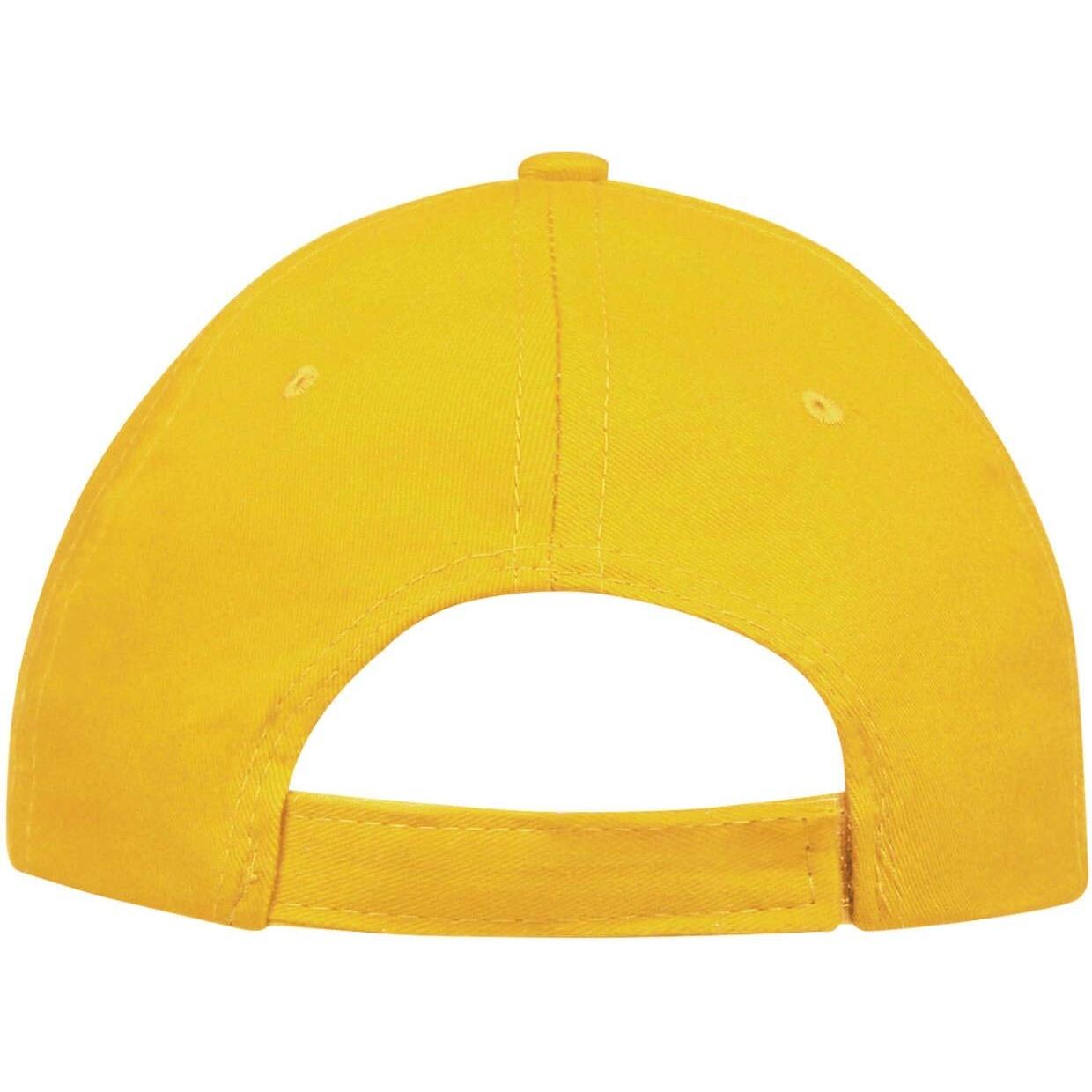 Unisex Sunny 5 Panel Baseball Cap (Gold) 2/5