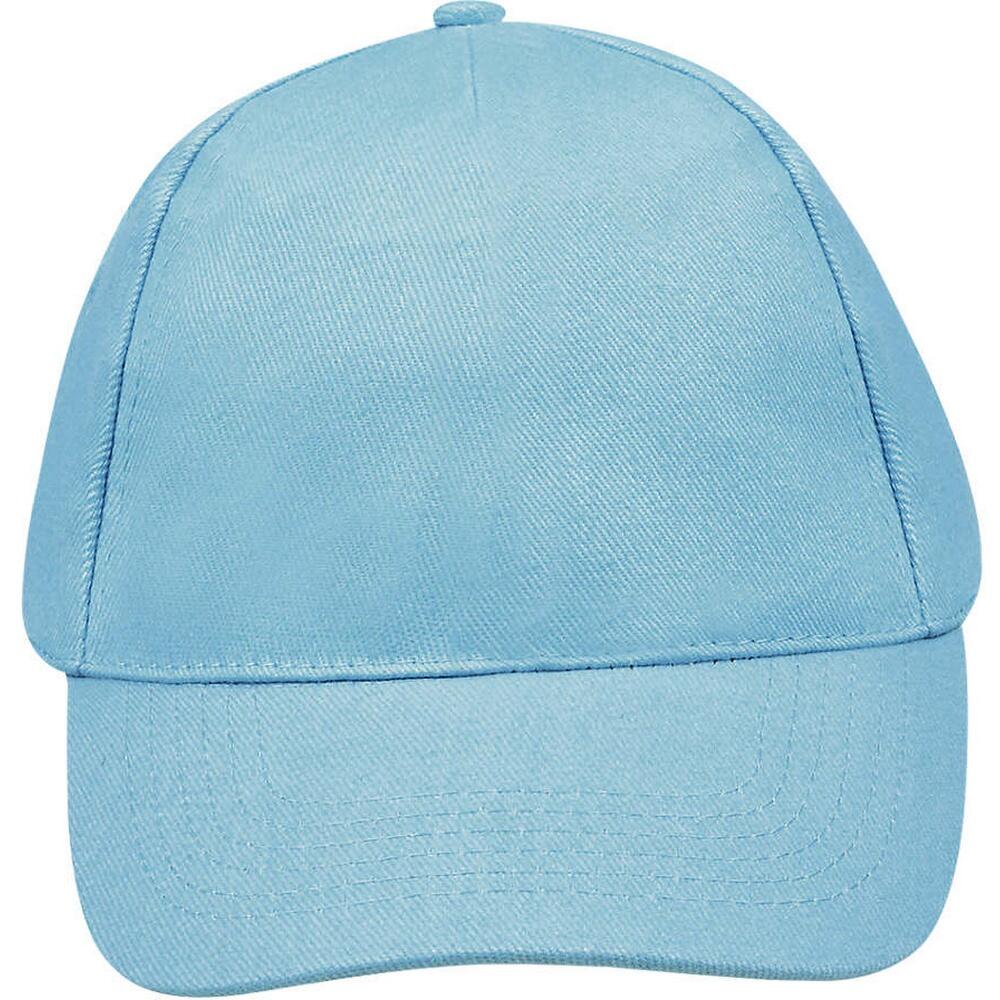 Unisex Buzz 5 Panel Baseball Cap (Atoll Blue) 4/5