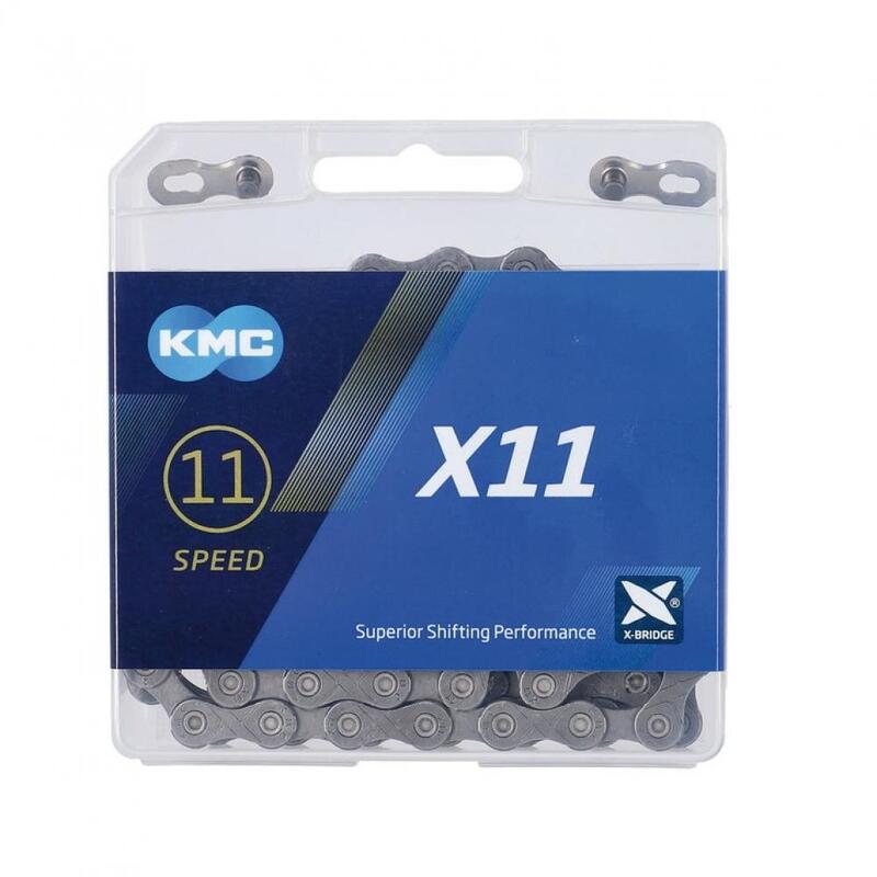 Chaîne de vélo X11R Gris 118 maillons      2595€    KMC Chaîne de vélo X11R Gris 118 maillonsVendu exclusivement en ligne   