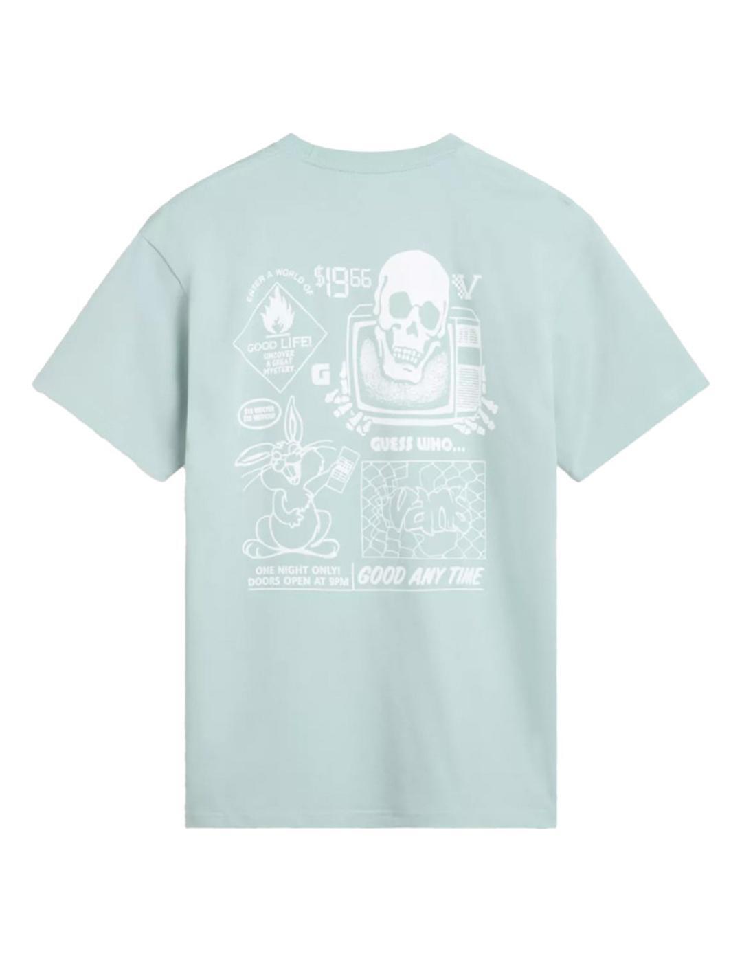 T-shirt pour homme Vans Crazy eddy Vert 4/4