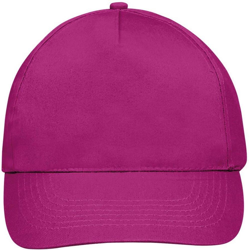 Unisex Sunny 5 Panel Baseball Cap (Fuchsia) 4/5